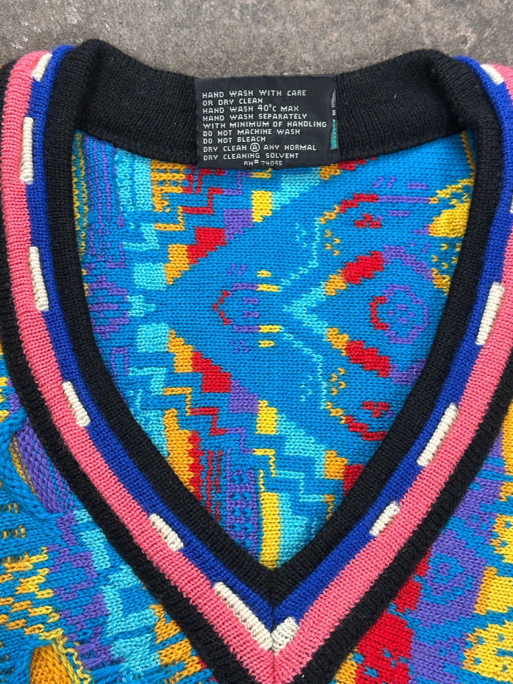 1990s Coogi Australia Sweater Pink Blau M
