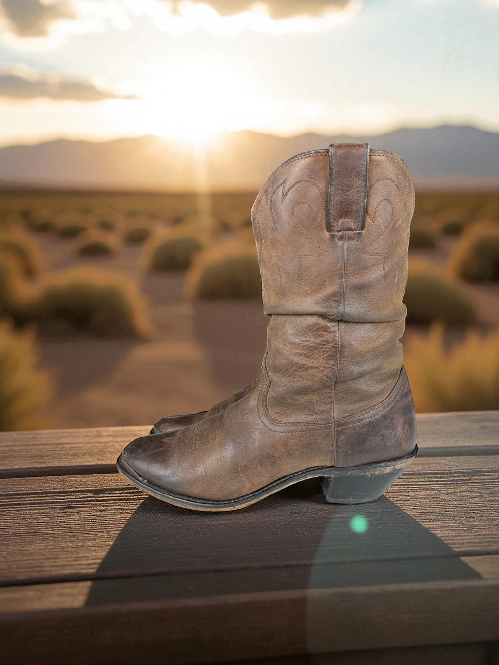 Durango Western Slouch Boots Braun Leder | EU 41.5