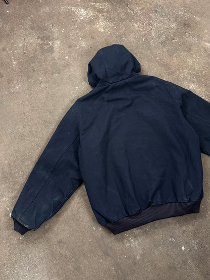 1990s Carhartt Active Jacket Dunkelblau Workwear heavy XL-XXL