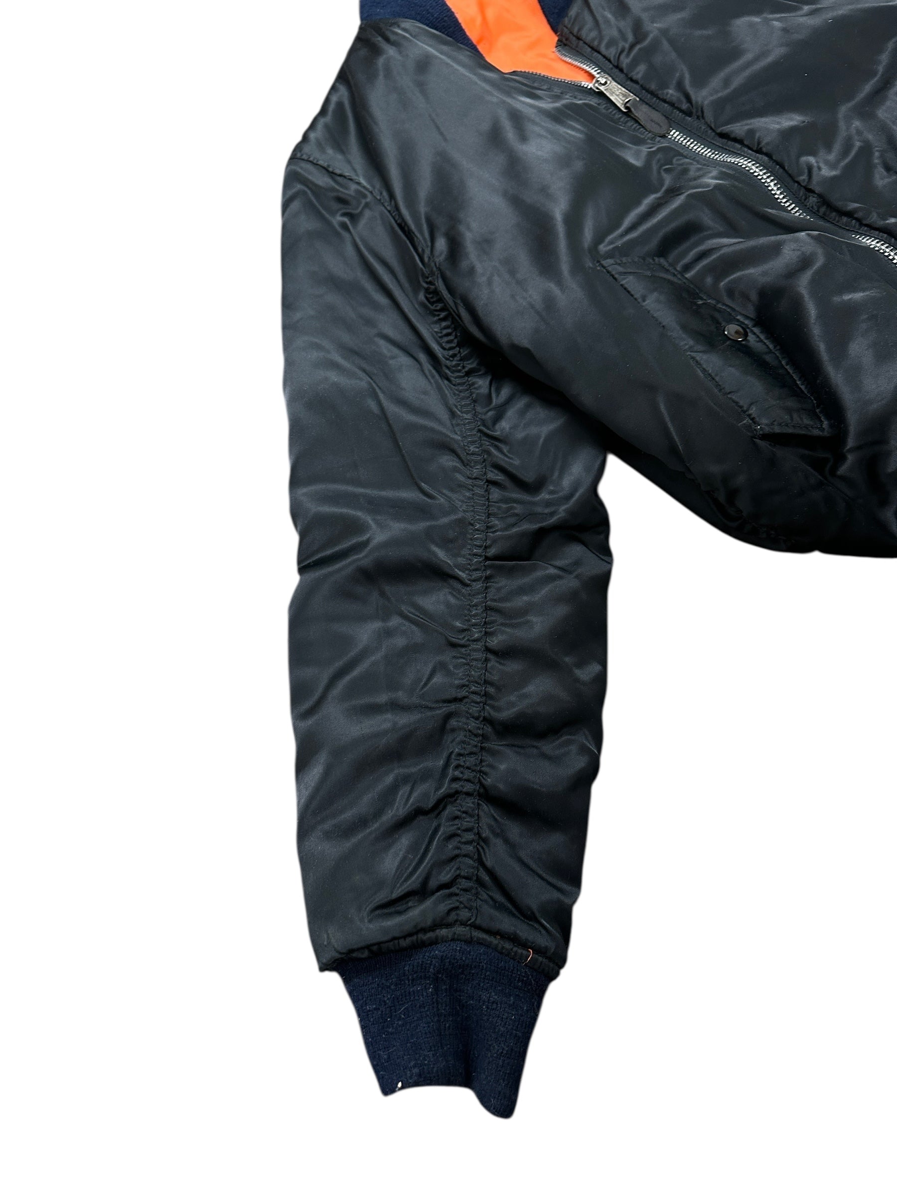 1990s Bomberjacke MA-1 Schwarz M