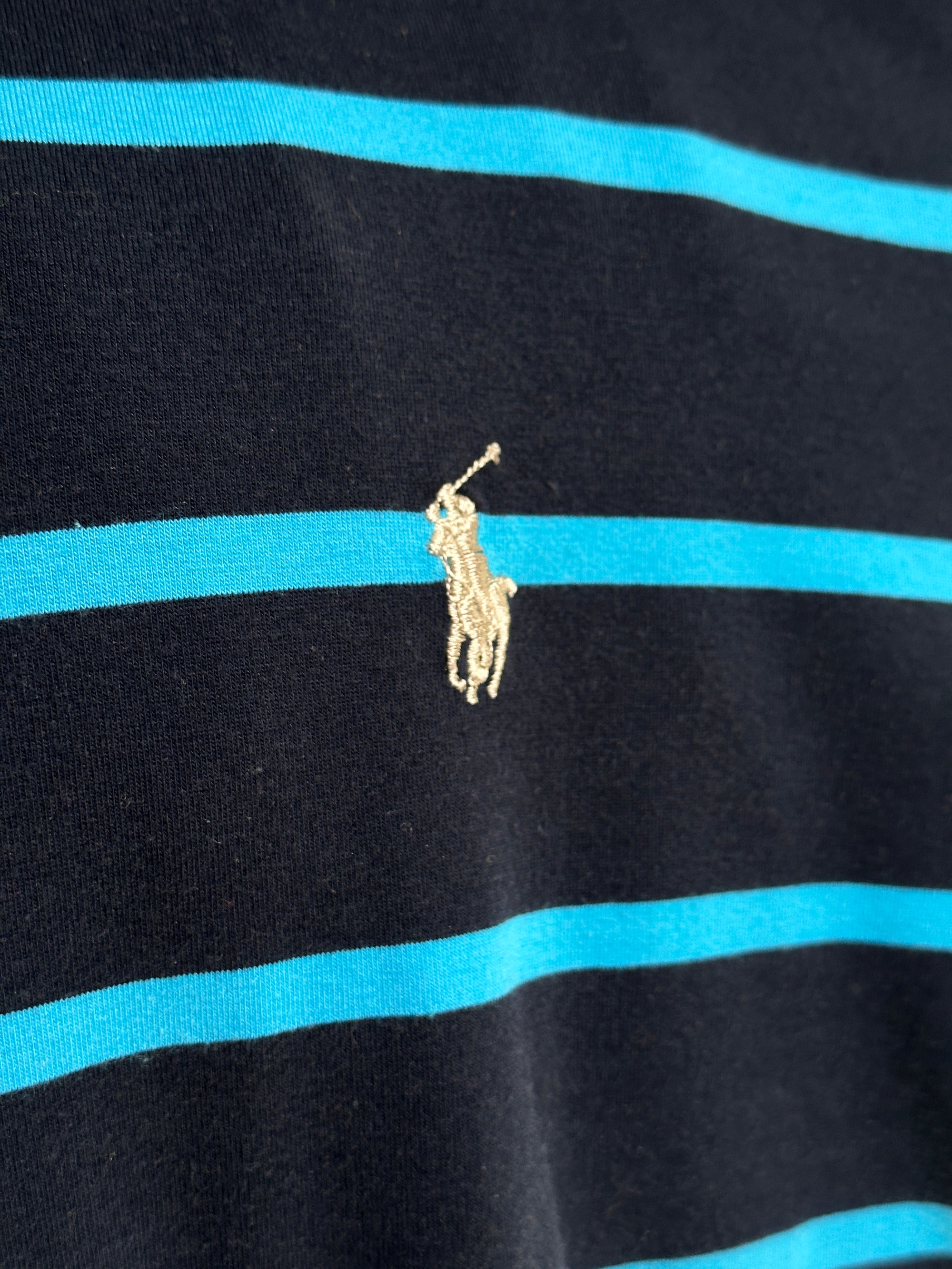 1990s Polo Ralph Lauren gestreift dunkelblau