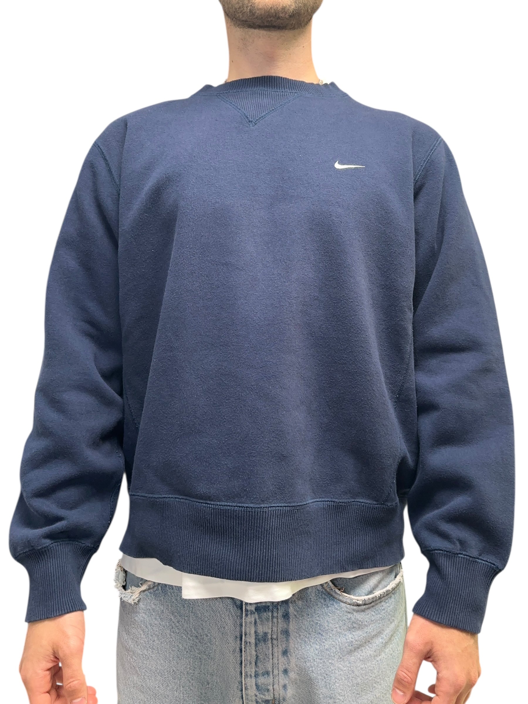 2000s Nike Sweater Dunkelblau Swoosh