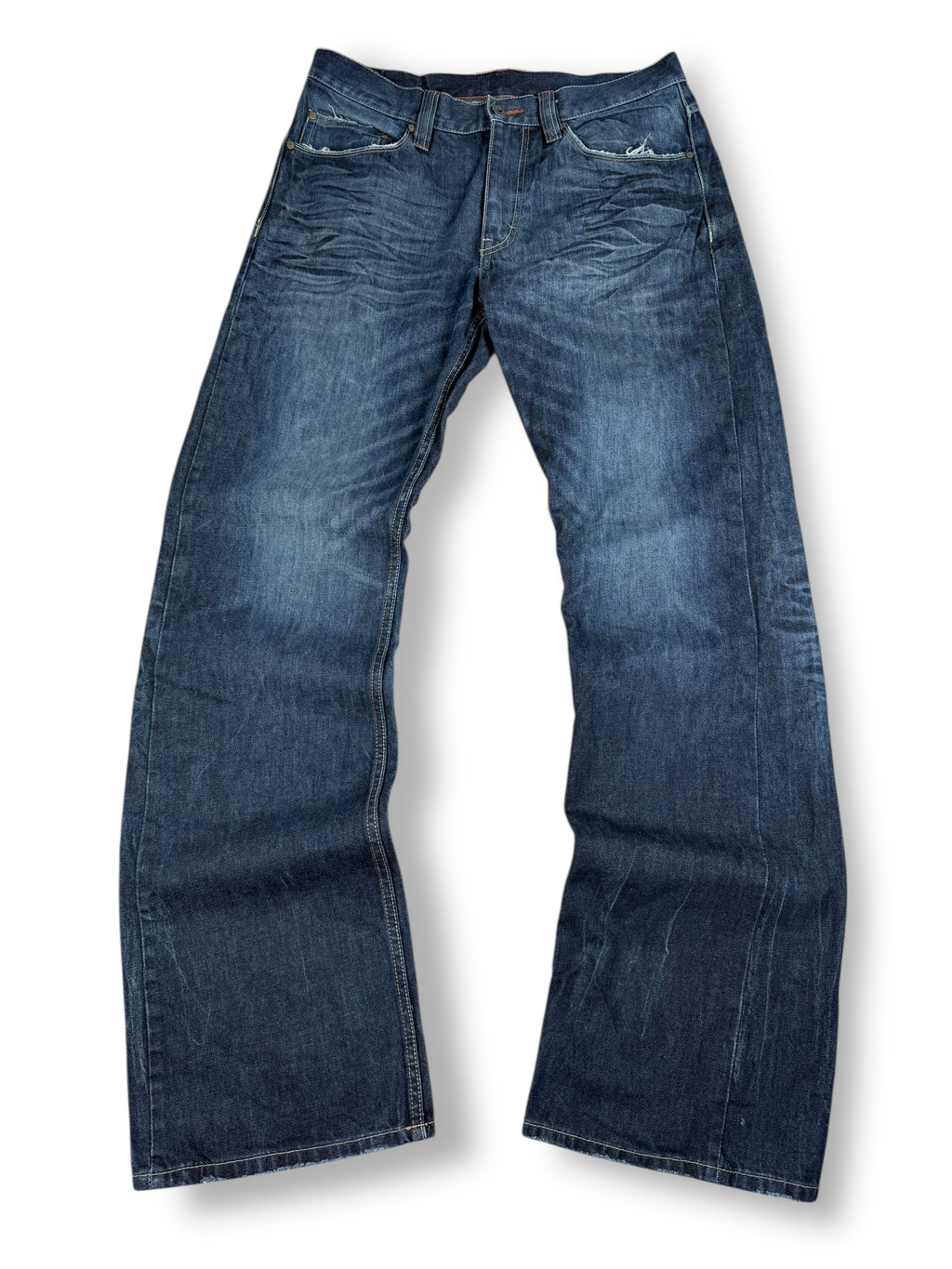 1990s Mustang Jeans Dunkelblau 2000s | L (Lang)