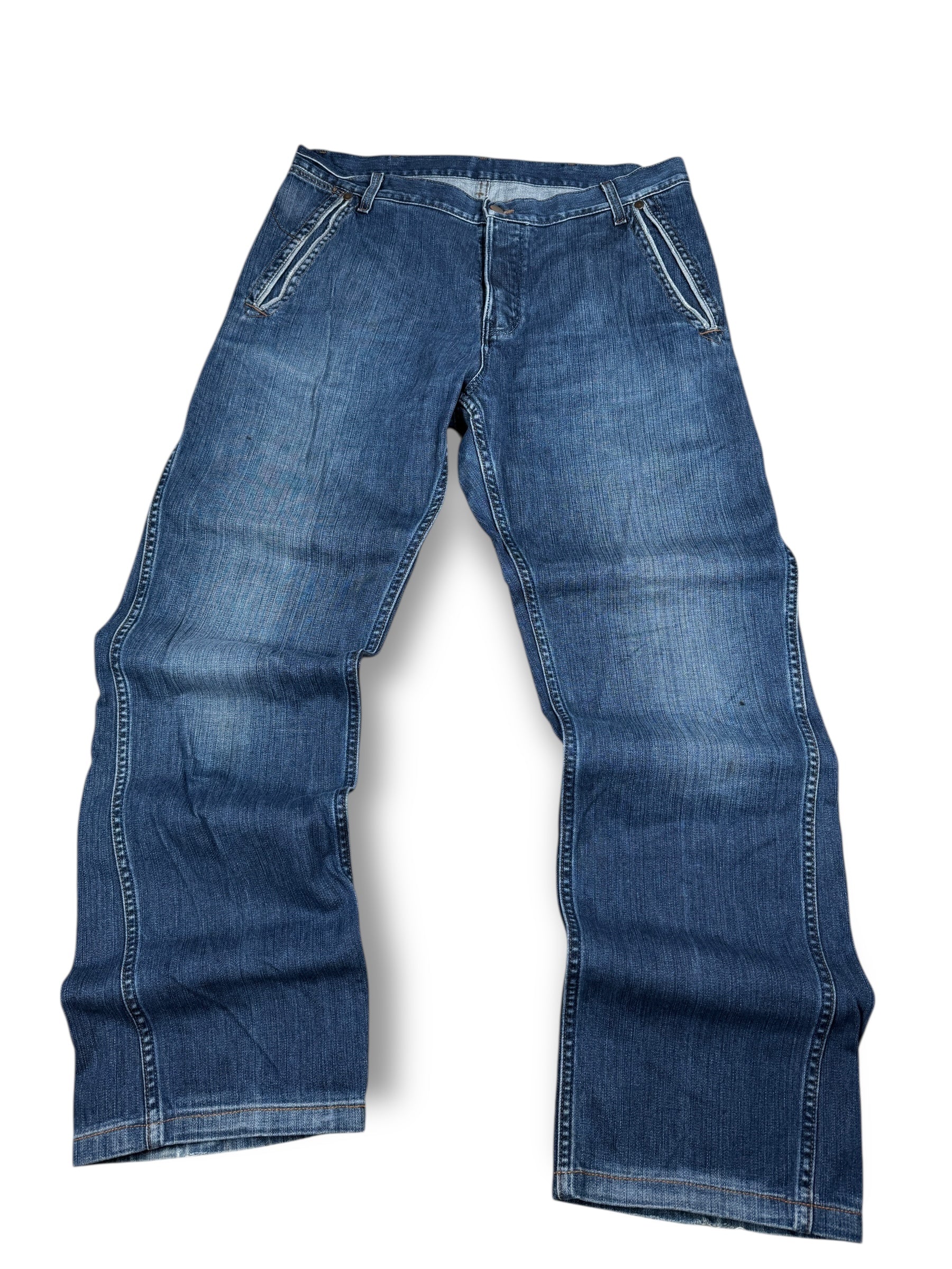 2000s Wrangler Flint Jeans Blau | L