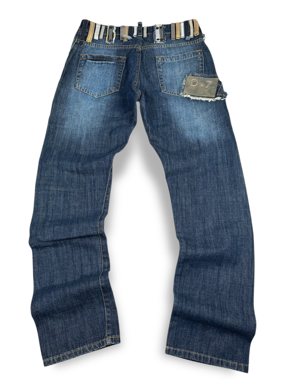Y2k D7 Jeans Dunkelblau | M