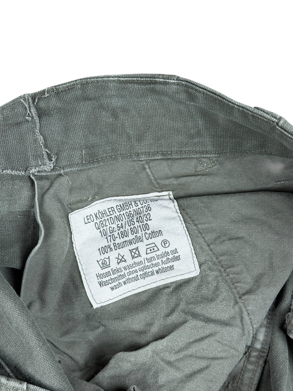 Bundeswehr Cargo Hose Khaki | L