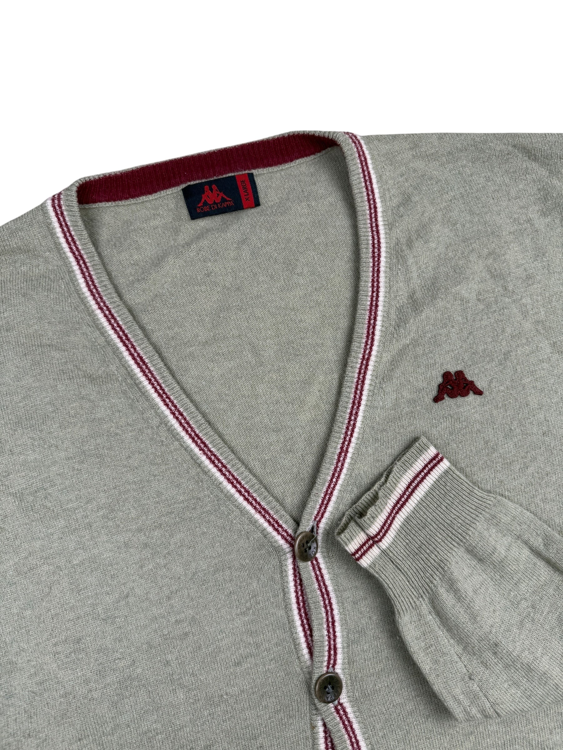 1990s Kappa Cardigan Pistazie | Lammwolle | XL