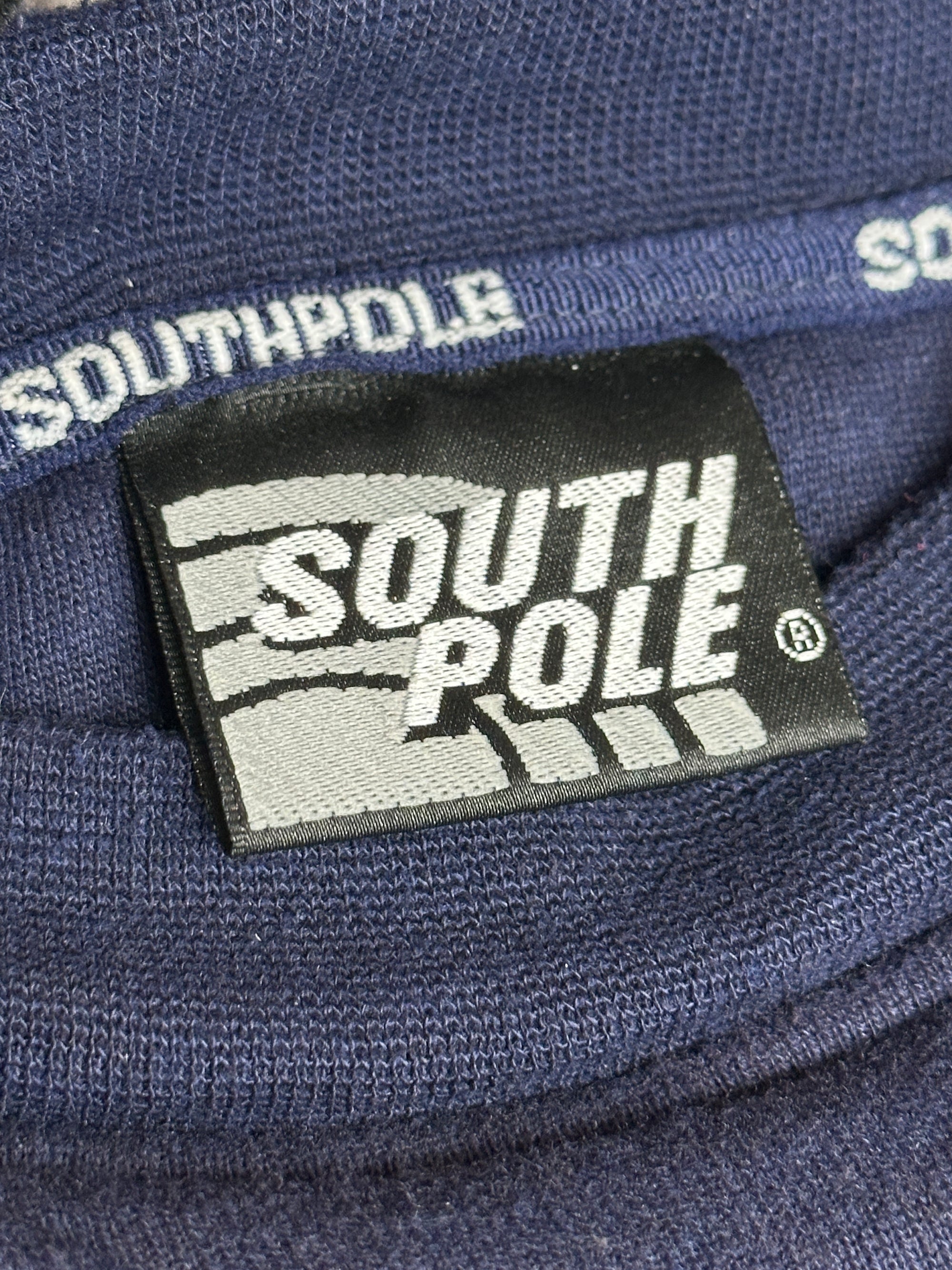 1990s Southpole embroidered heavy sweater spellout L