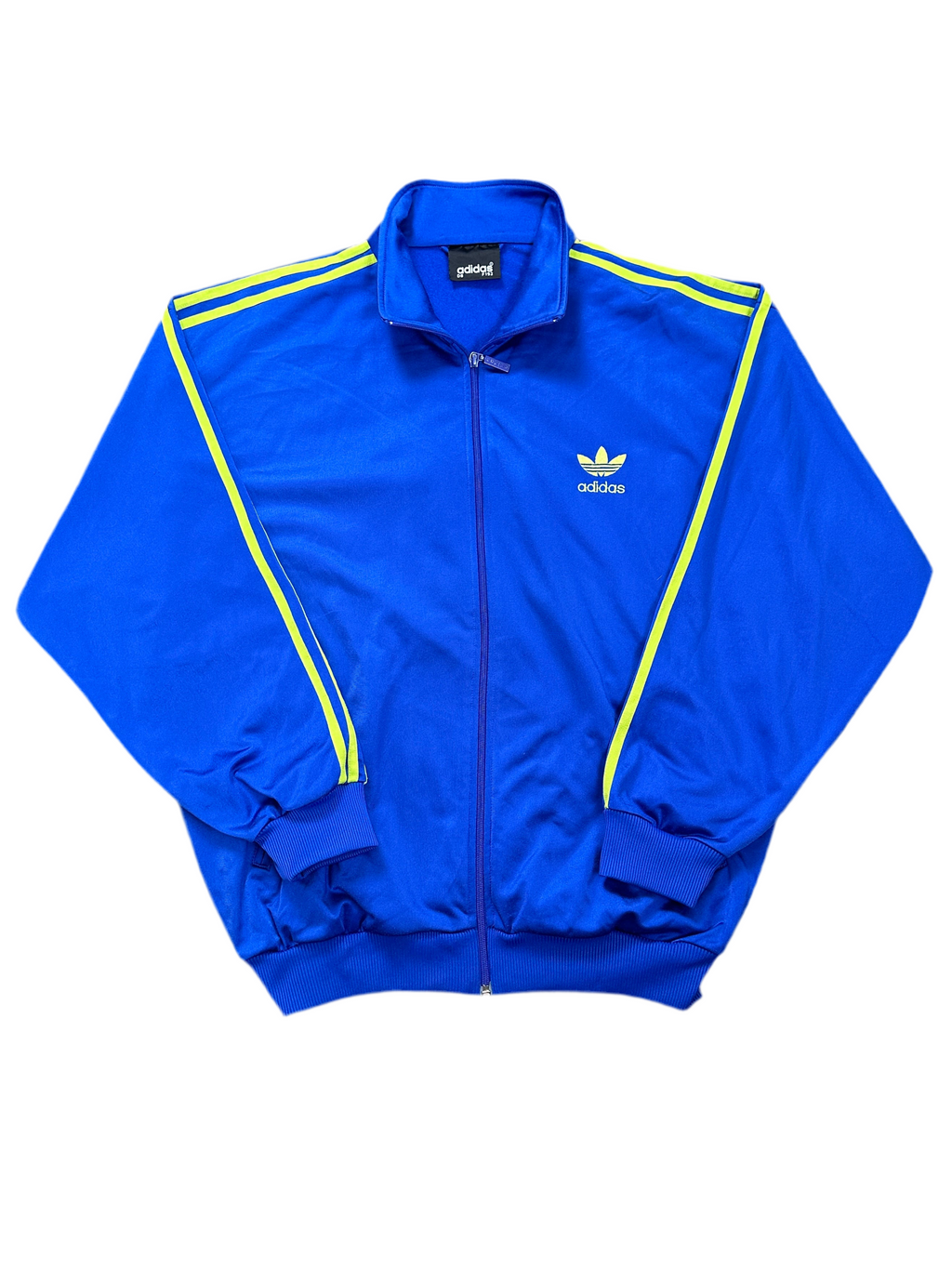 1980s Adidas Firebird Trainingsjacke Firebird Vintage Blau Grün D8 XXL