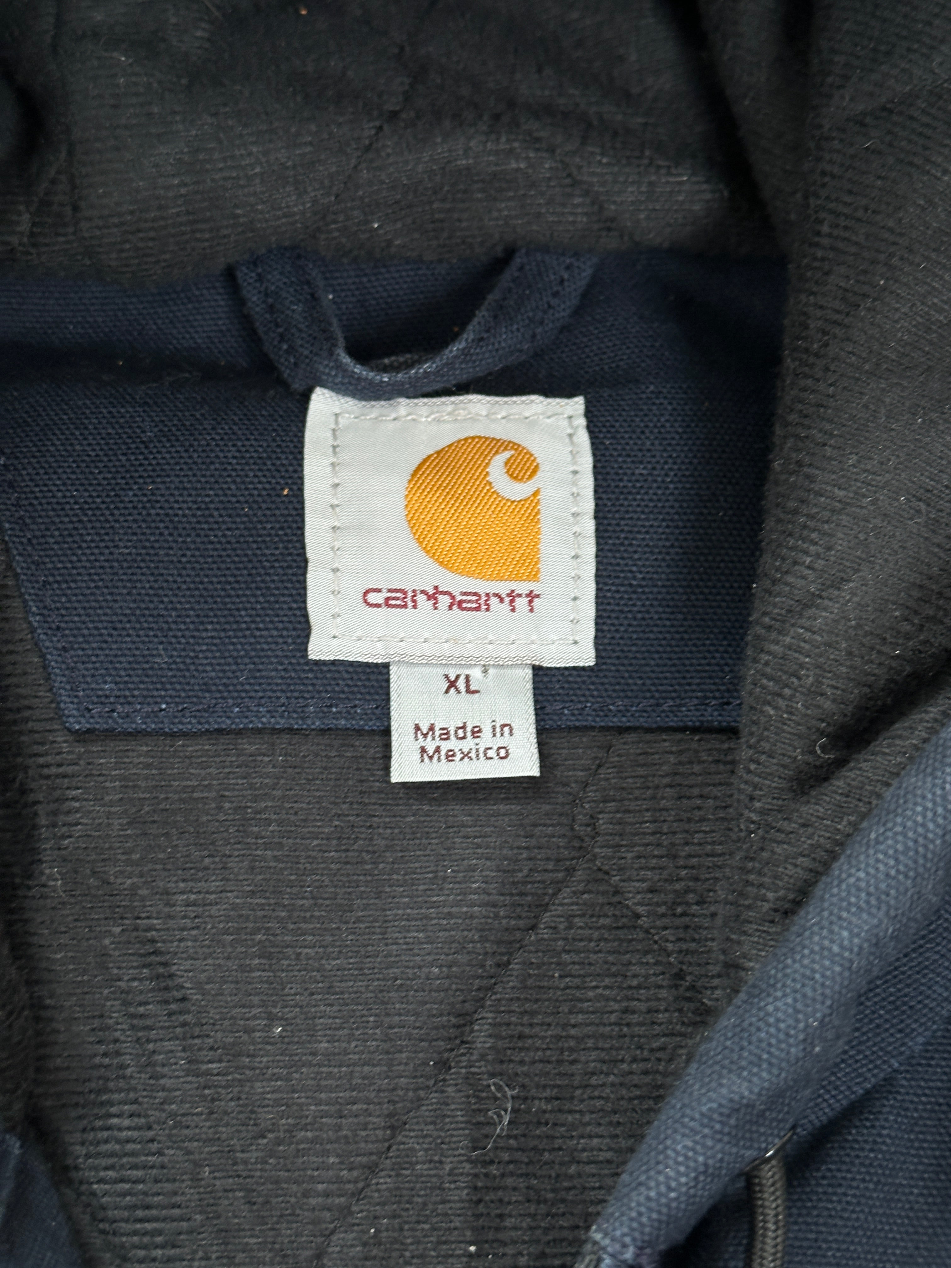 1990s Carhartt Active Jacket Dunkelblau Workwear heavy XL-XXL