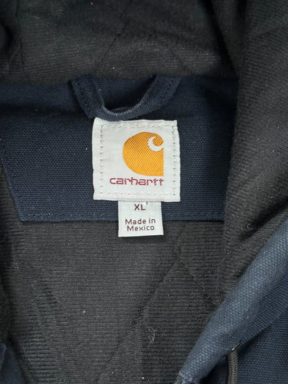 1990s Carhartt Active Jacket Dunkelblau Workwear heavy XL-XXL