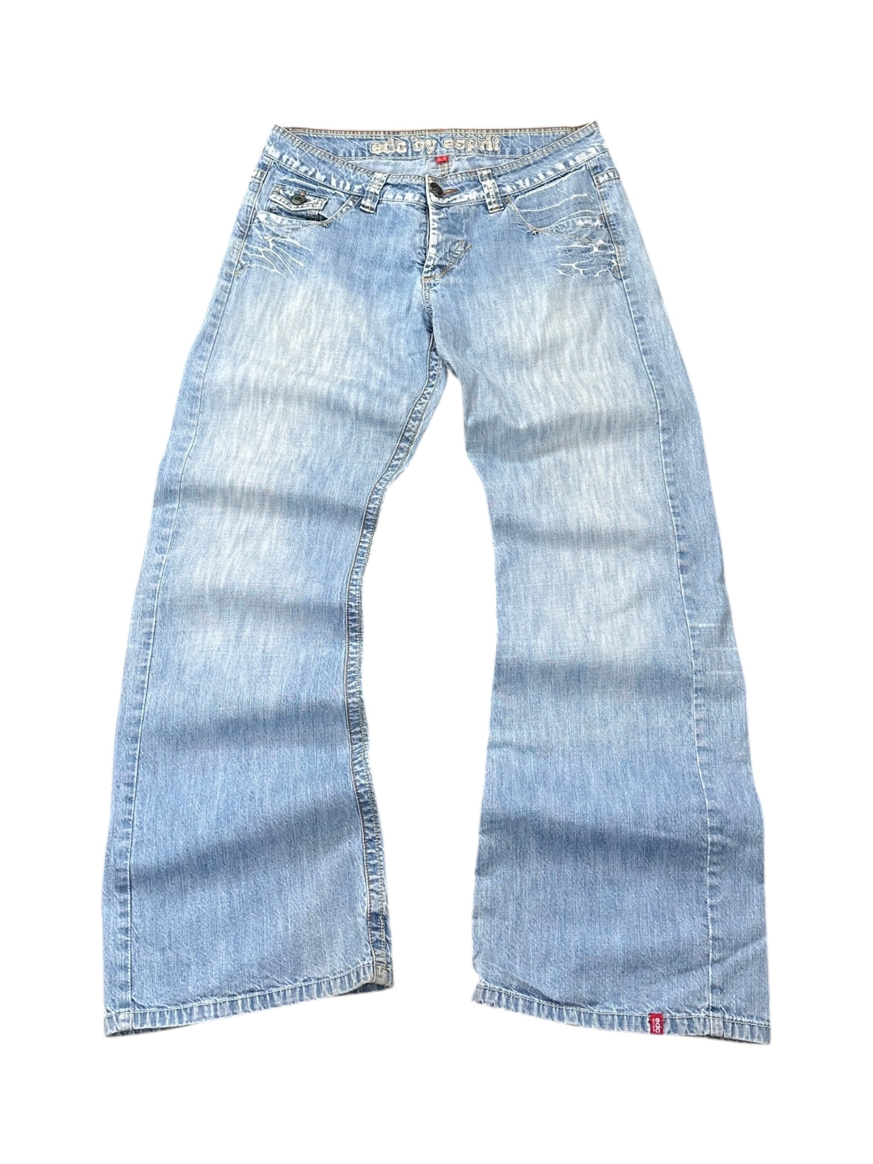 2000s EDC Esprit Vintage baggy Jeans Hellblau Low waist W33 L34