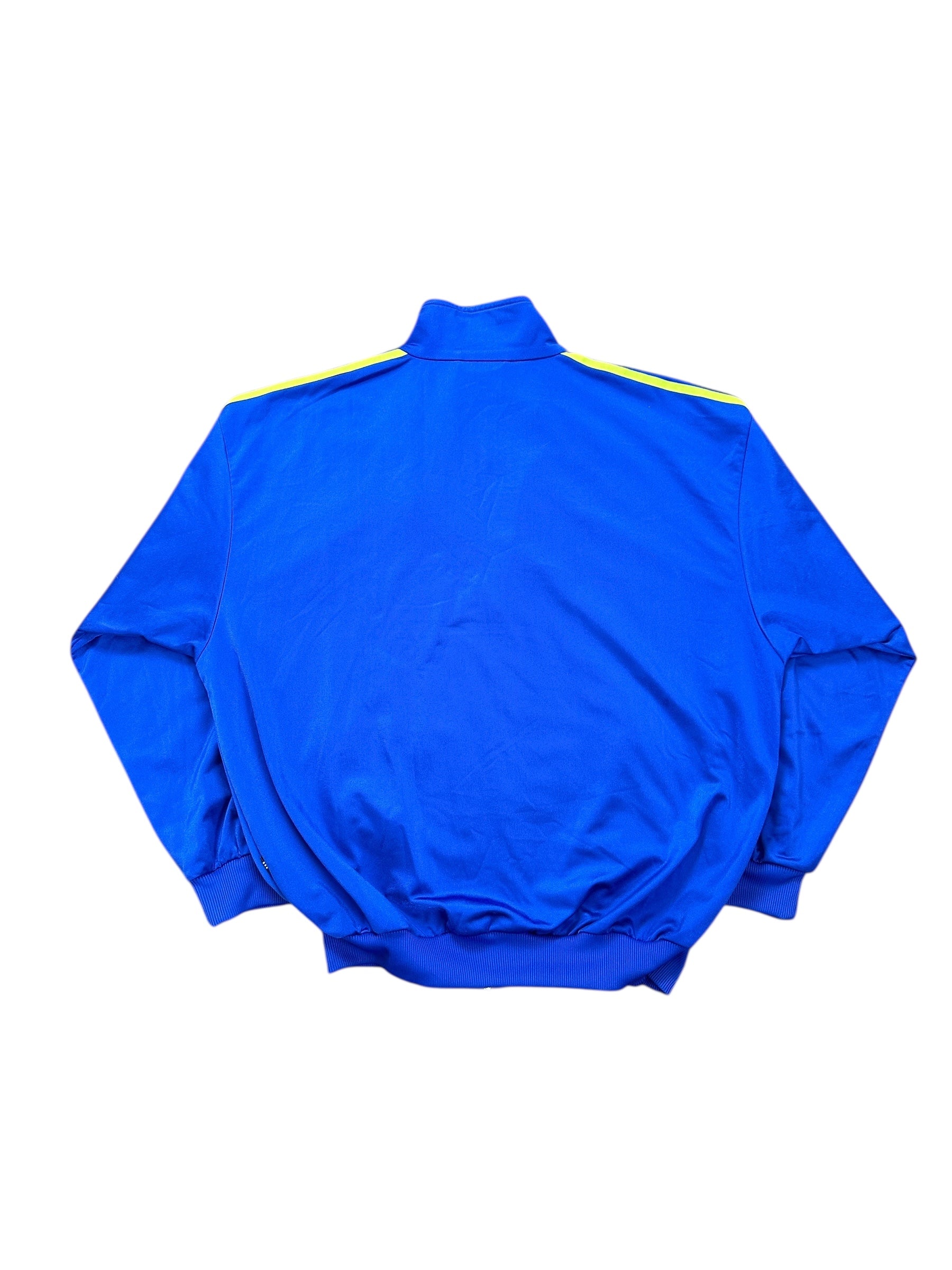 1980s Adidas Firebird Trainingsjacke Firebird Vintage Blau Grün D8 XXL
