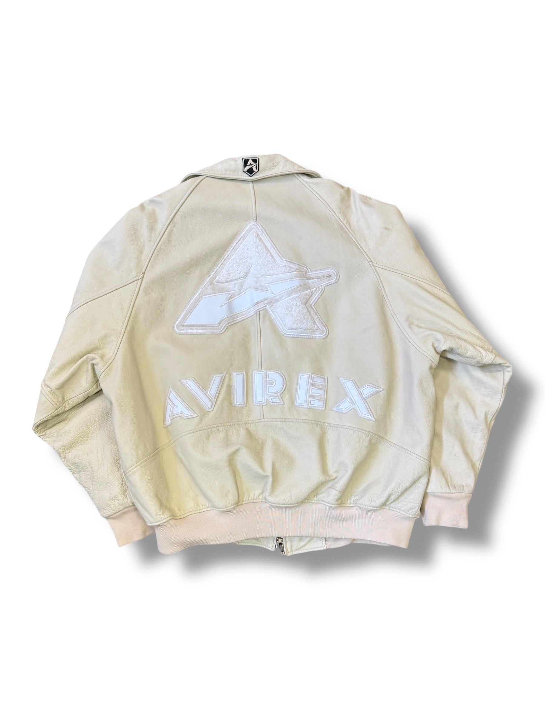 2000s Avirex A Varsity Lederjacke Bomber | XXL / 2XL | Signature USA