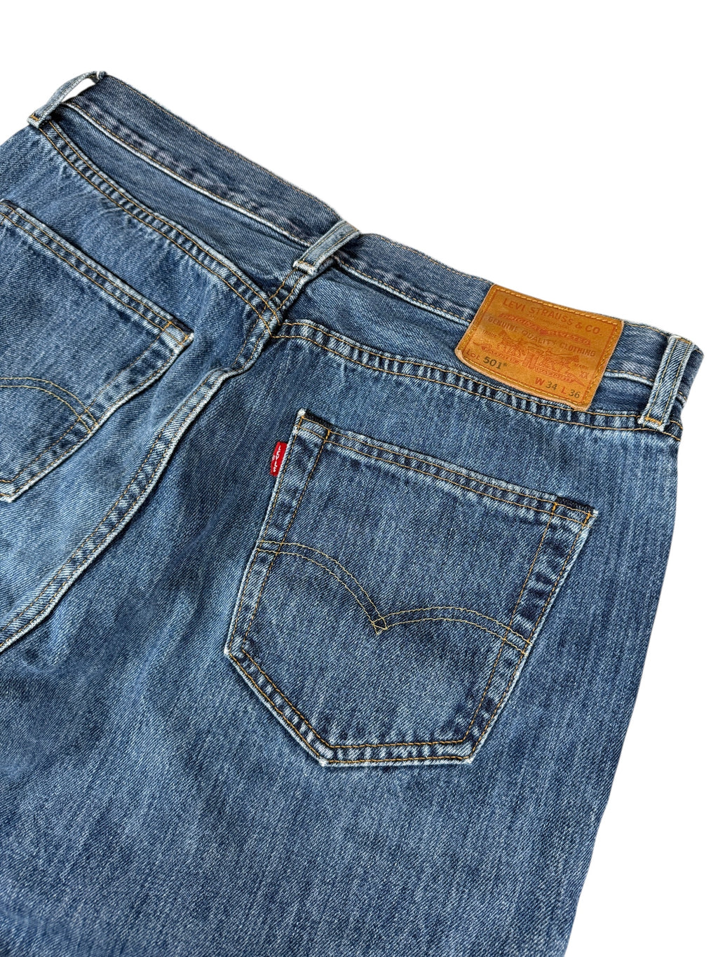 2010s Levi’s 501 Big E Jeans Blau | L (Lang)