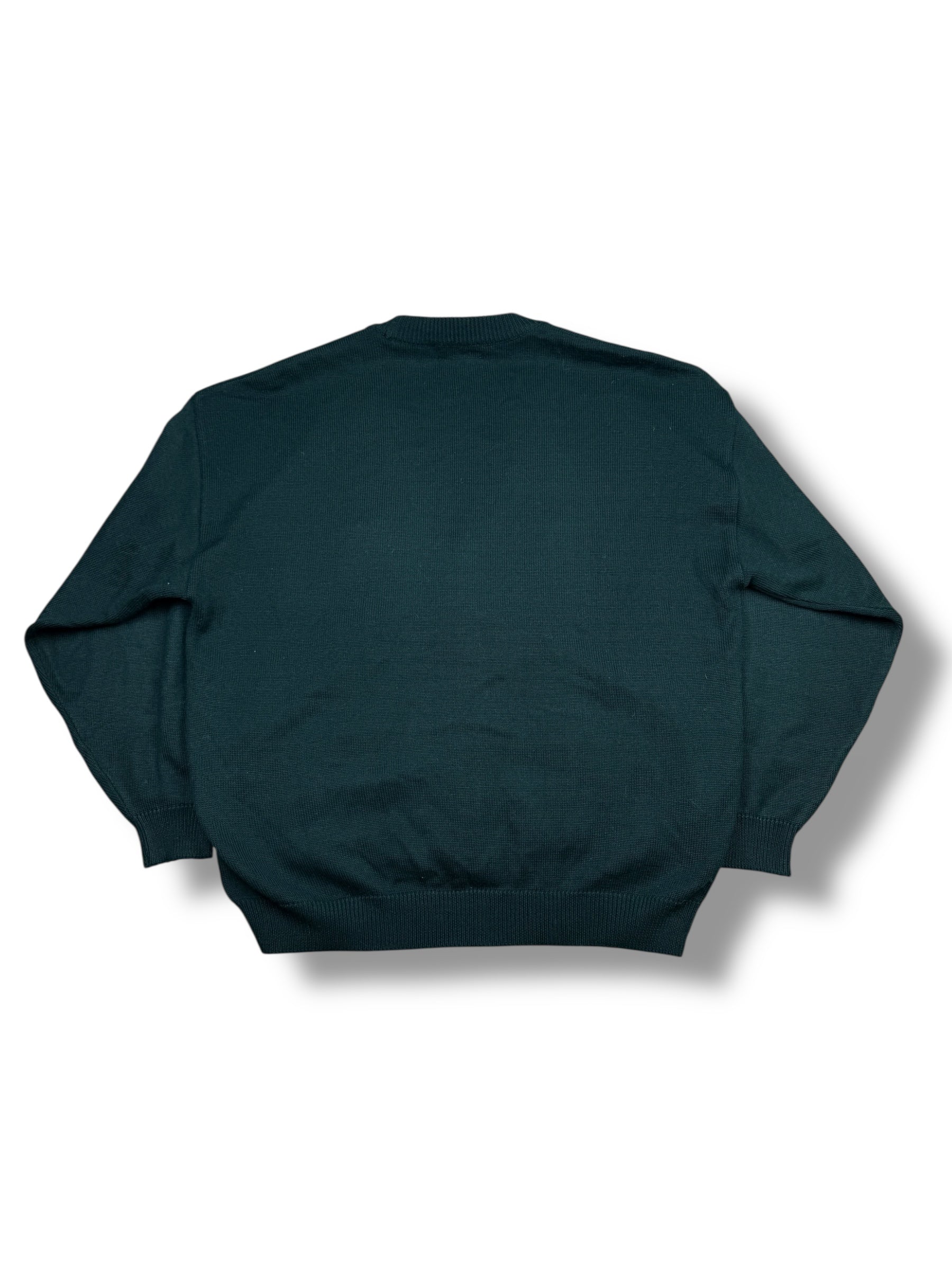 1990s Ilgrancho Sailing Knitwear Cardigan Dunkelgrün | L