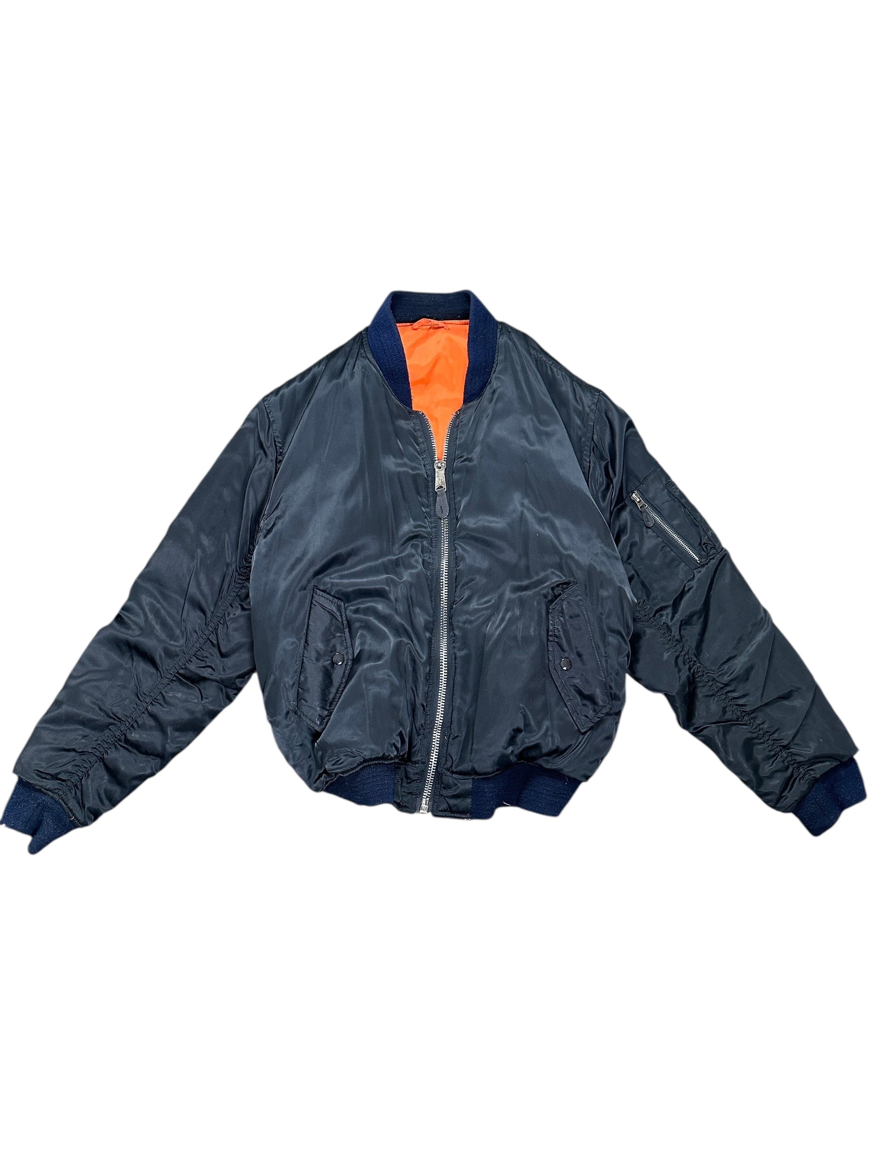 1990s Bomberjacke MA-1 Schwarz M