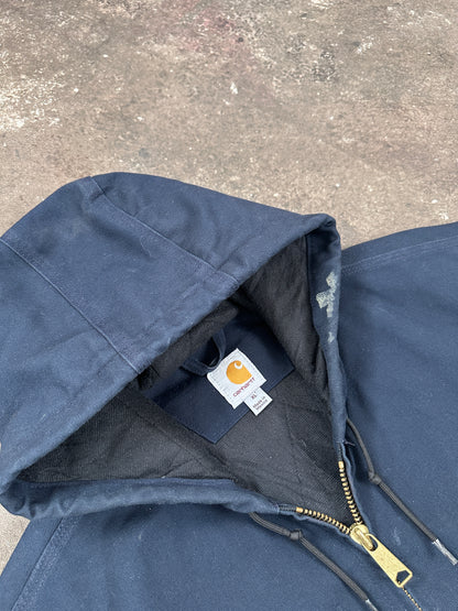 1990s Carhartt Active Jacket Dunkelblau Workwear heavy XL-XXL