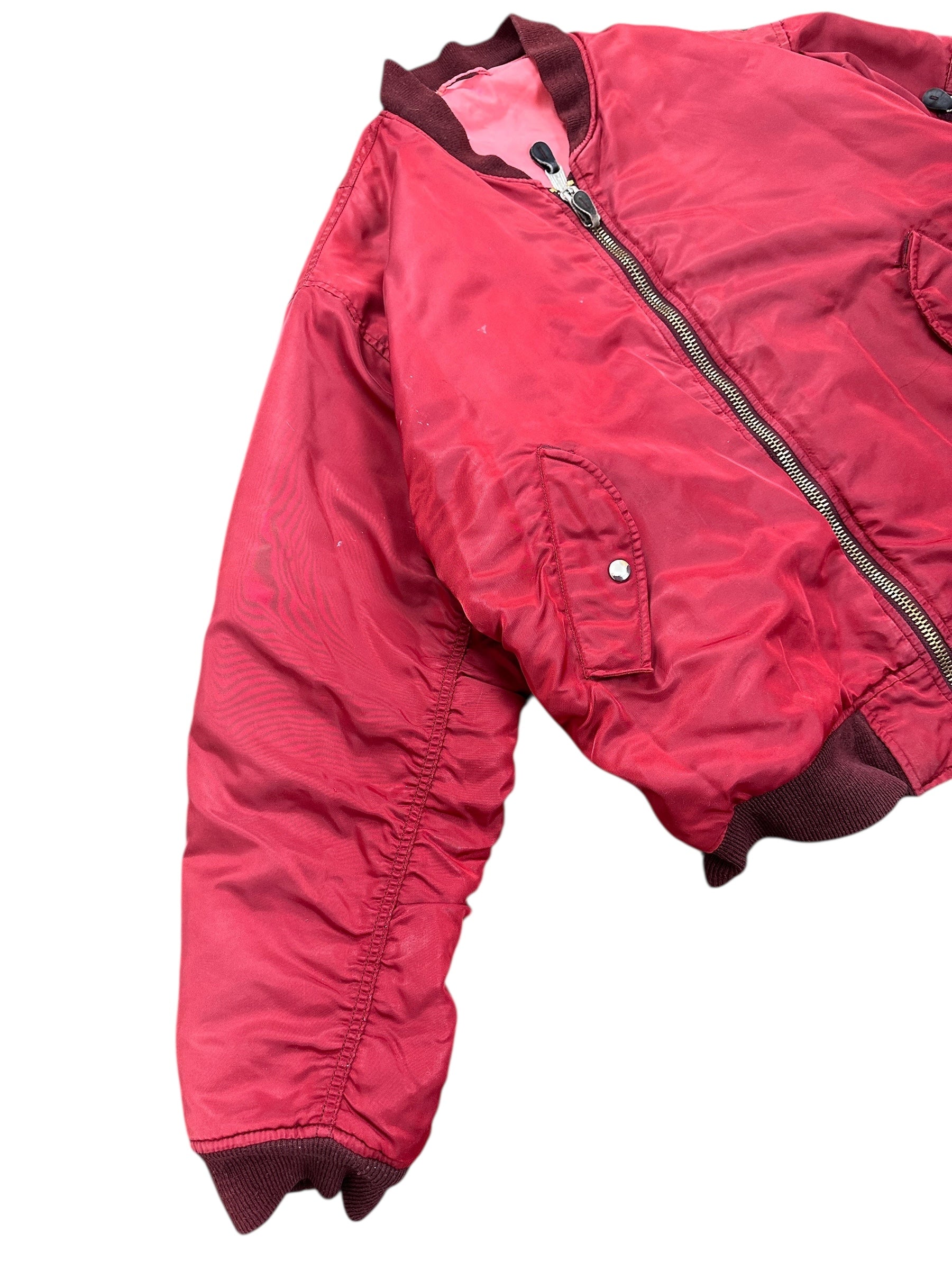1990s Alpha Bomberjacke Rot M/L