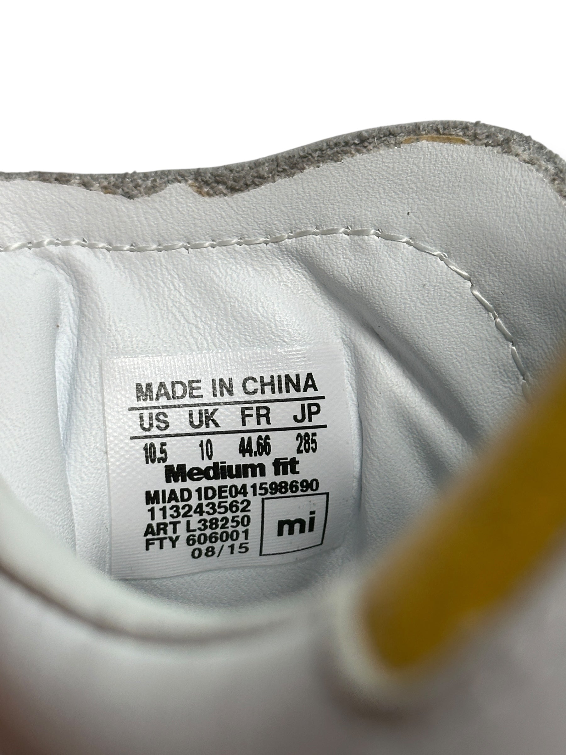 2015 Adidas Samba Custom miAdidas L38250 | Weiß Gelb Braun | US 10.5 EU 44 2/3