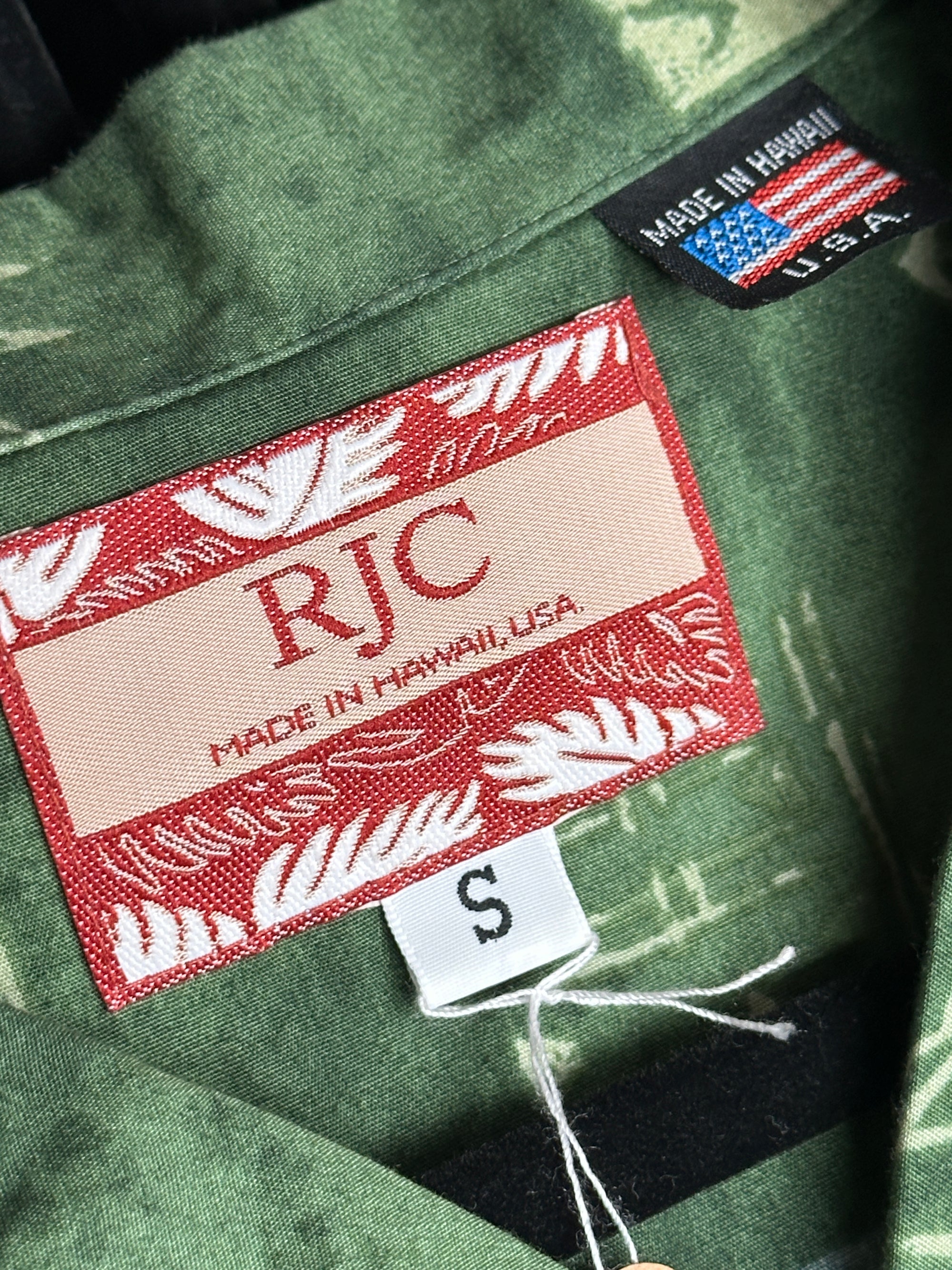 1990s Originales Hawaii Shirt Grün M