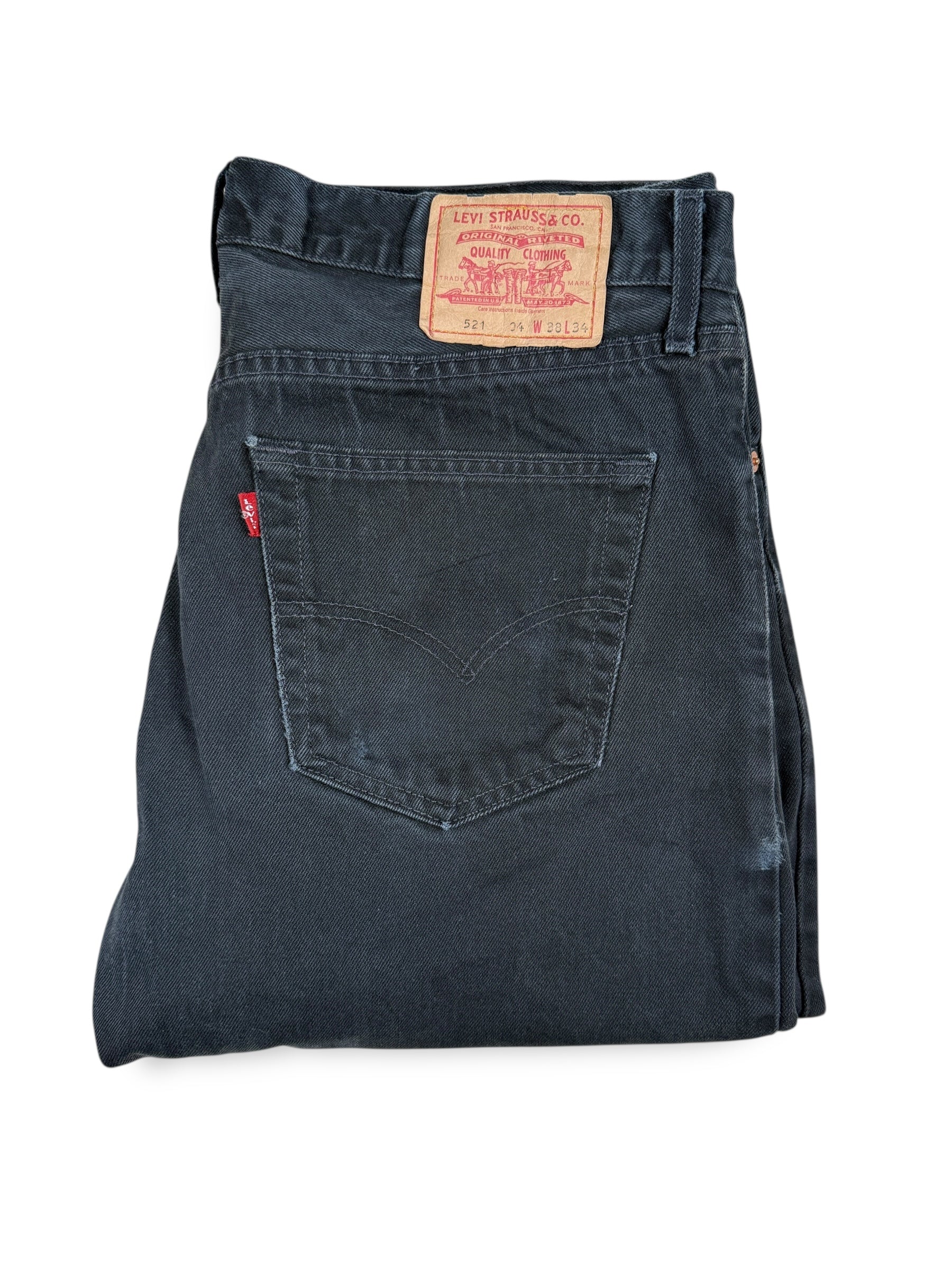 1990s Levi’s 521 Jeans Schwarz | L