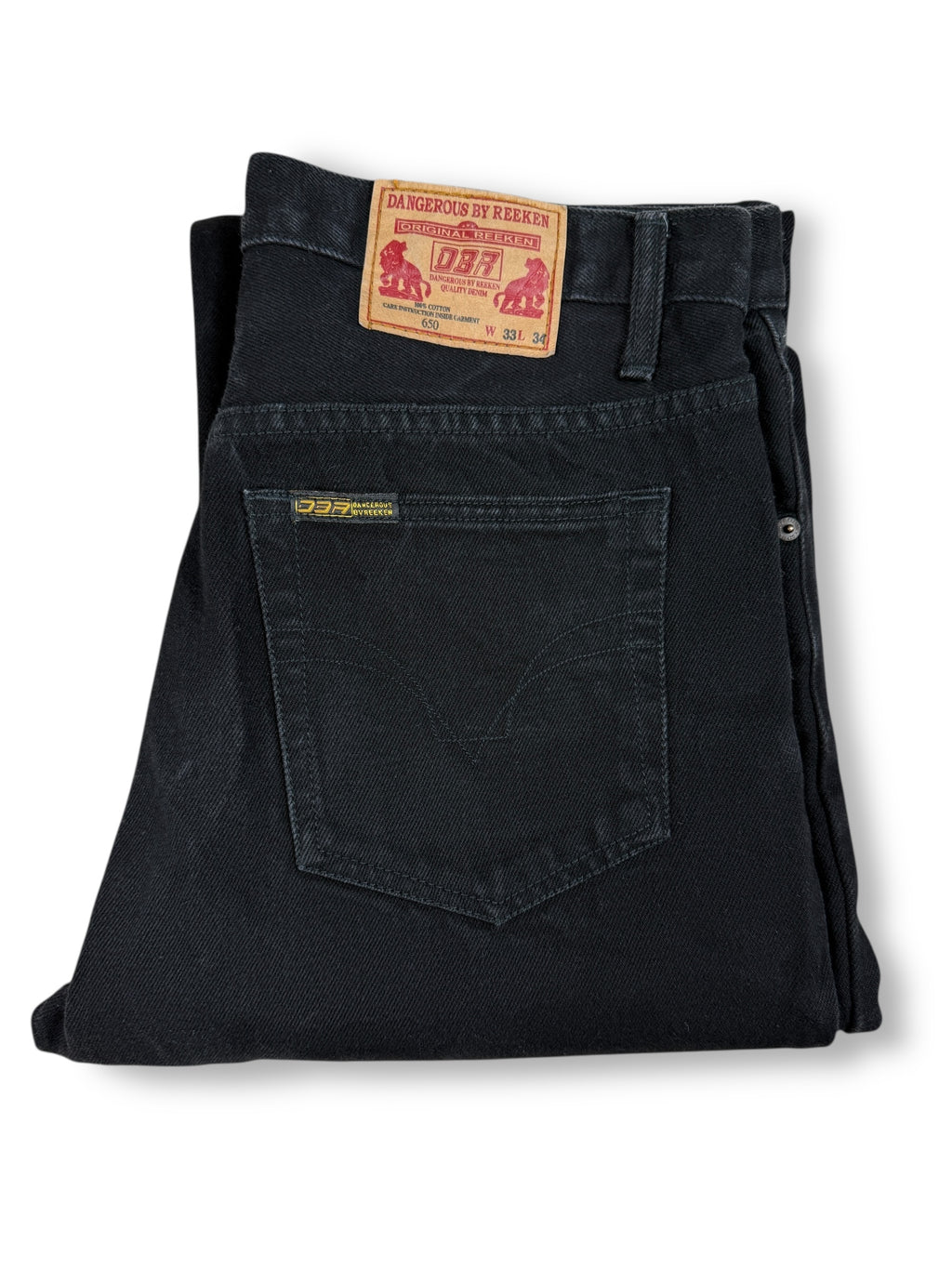 1990s Dangerous by Reeken Denim Schwarz | M