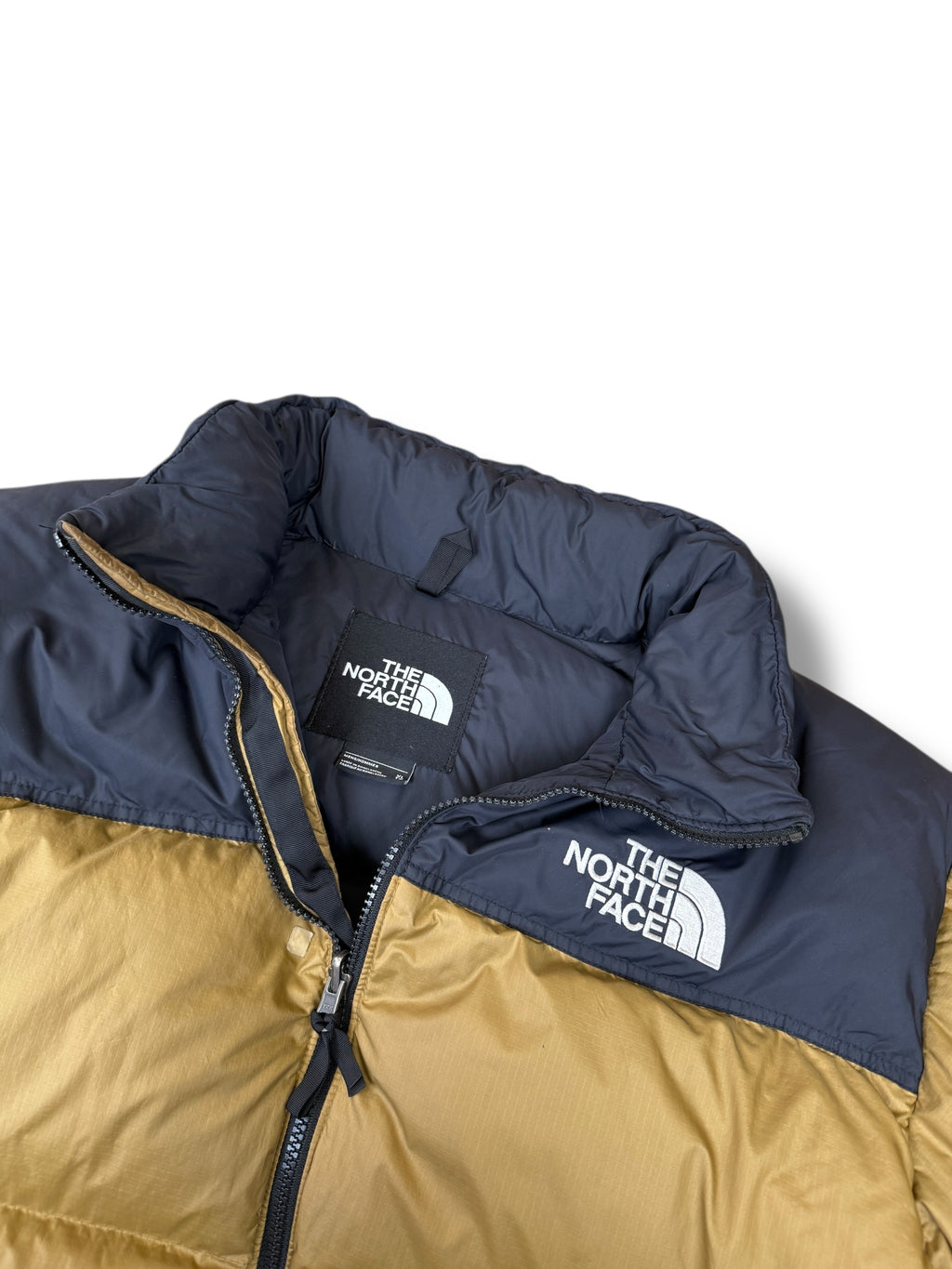 2010s The North Face 700 Nuptse Daunenjacke Gold/Hellbraun | XL