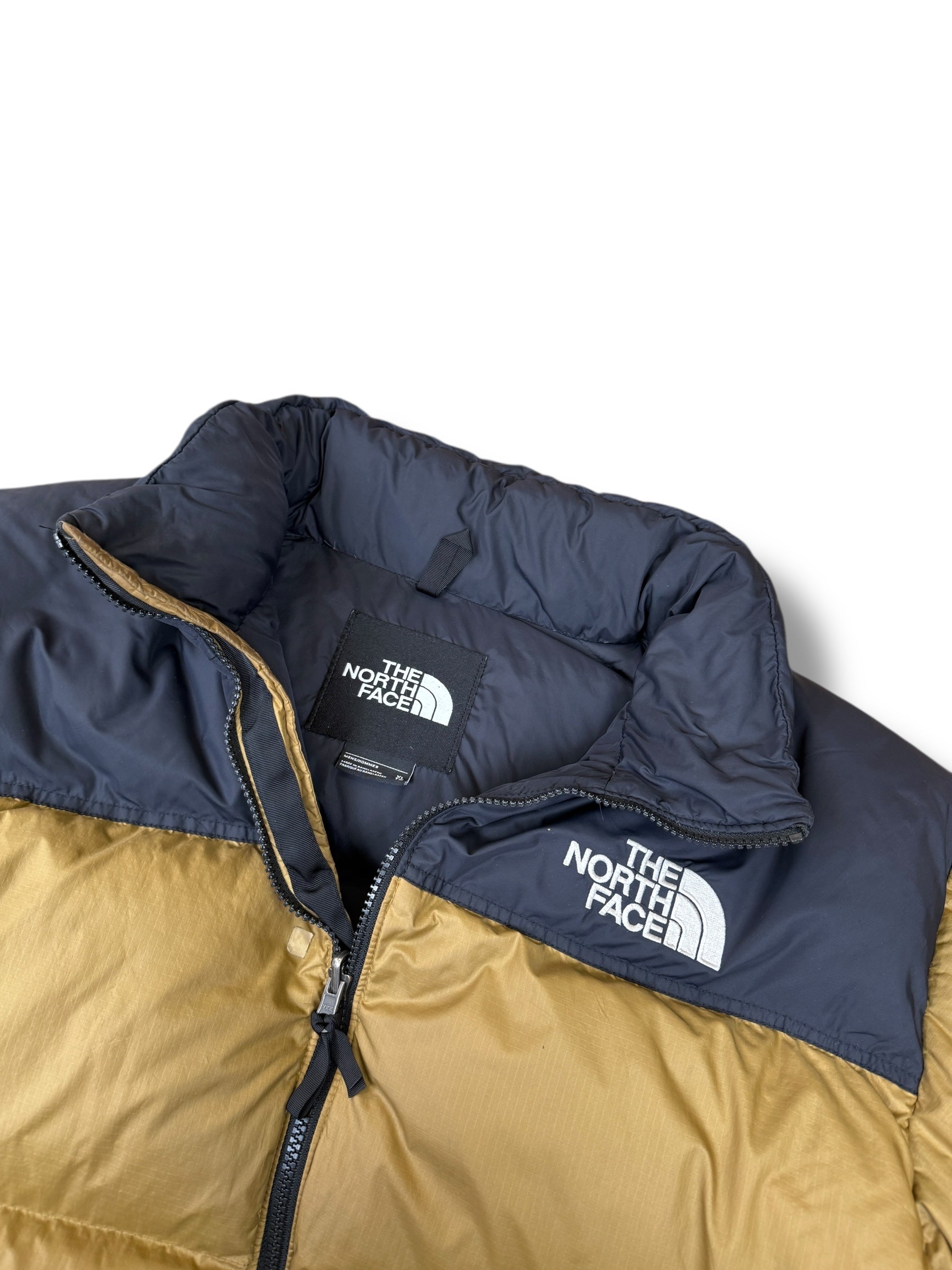 2010s The North Face 700 Nuptse Daunenjacke Gold/Hellbraun | XL