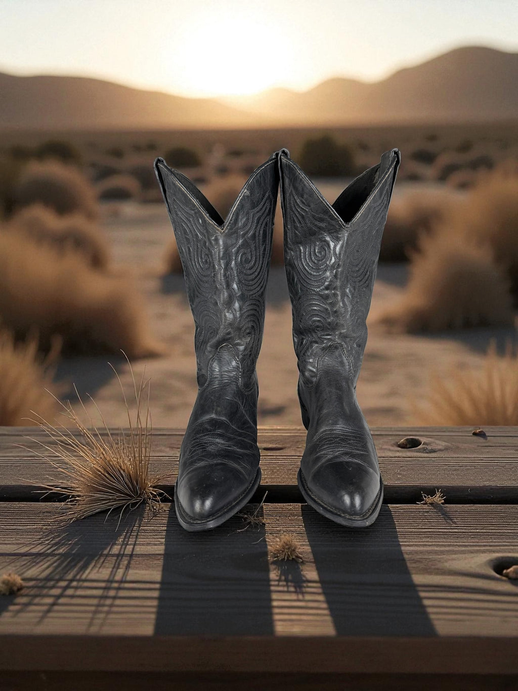 2000s Capezio Western Boots Schwarz Leder | EU 39–40