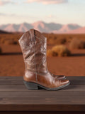 Cowboy Boots Braun Leder | US 5.5 (EU 36–37) Vibram Made in Brazil