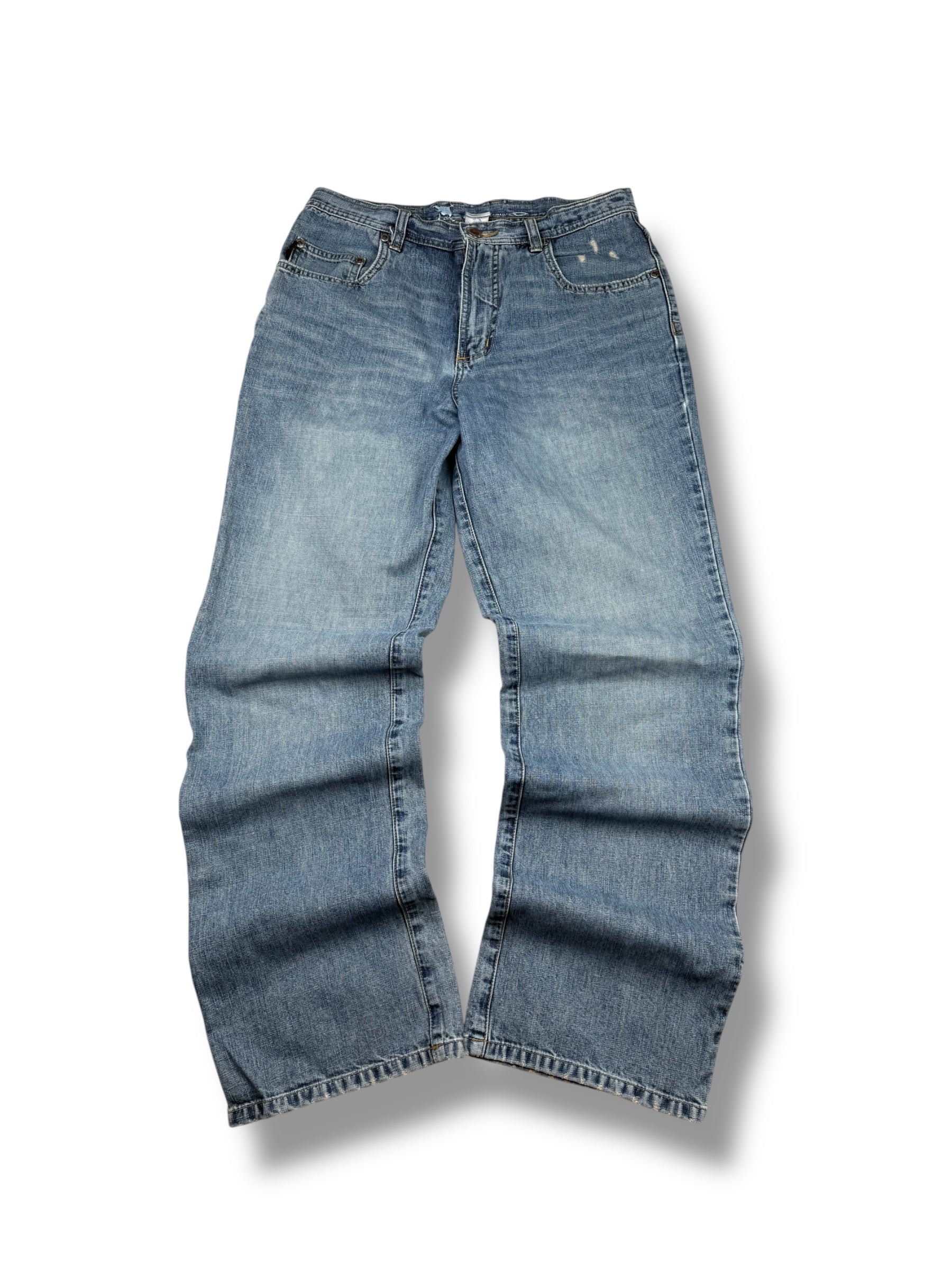 2000s Oakley Jeans Industrial Denim Blue | W30 L32