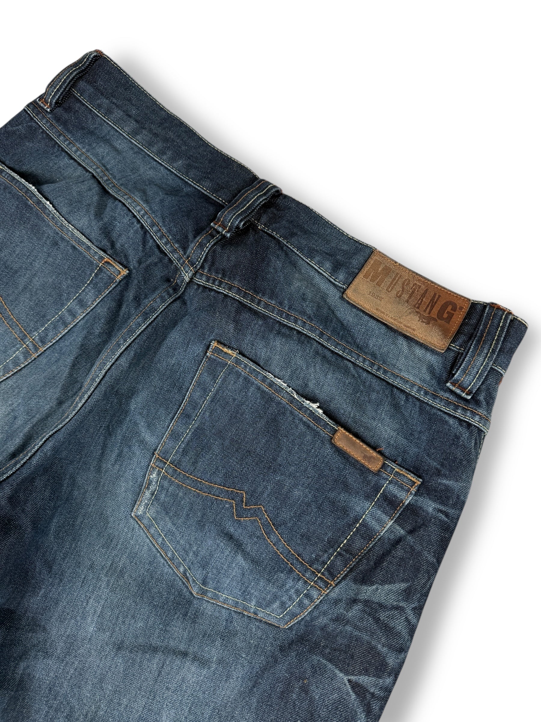 1990s Mustang Jeans Dunkelblau 2000s | L (Lang)