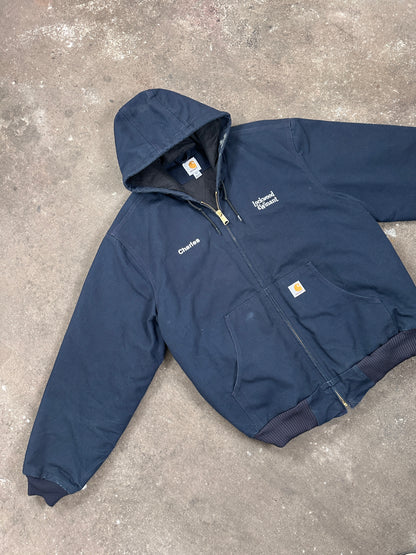 1990s Carhartt Active Jacket Dunkelblau Workwear heavy XL-XXL