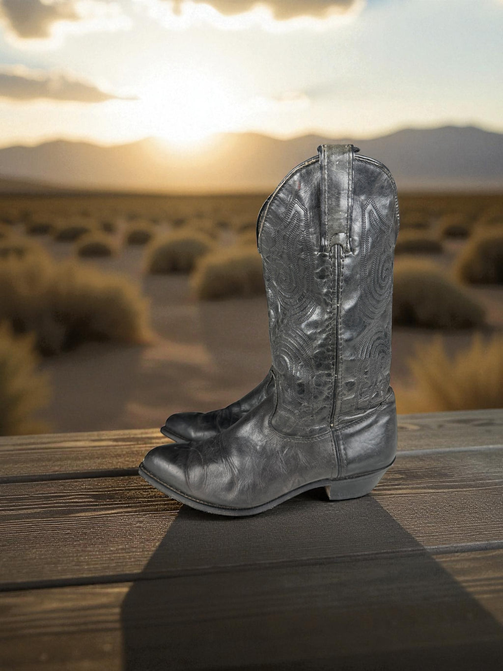 2000s Capezio Western Boots Schwarz Leder | EU 39–40