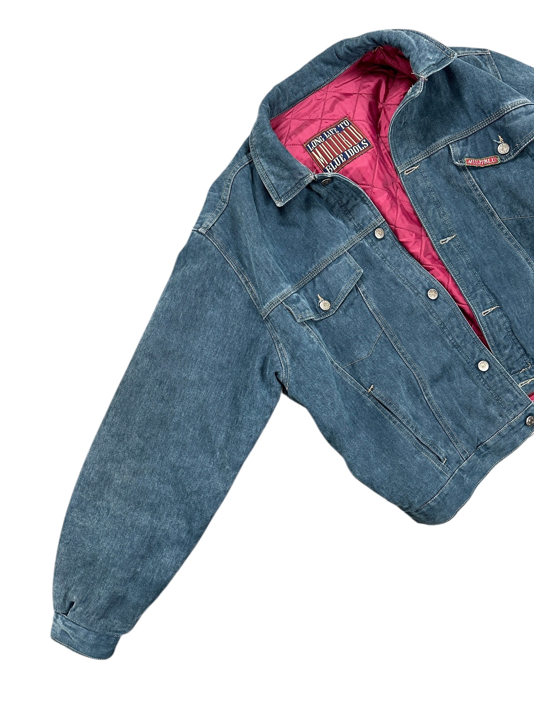 1990s Multiblu Jeans Bomber/ Trucker Workwear Jacke XL