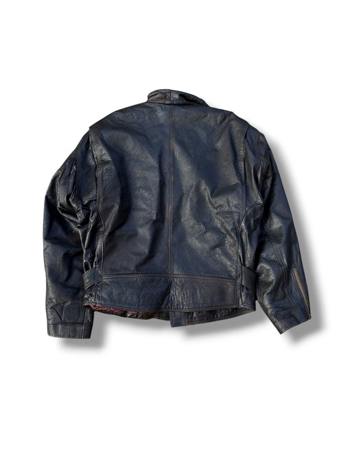 1970s Vera Pelle Retro Lederjacke Dunkelbraun | Made in Italy | Vintage M