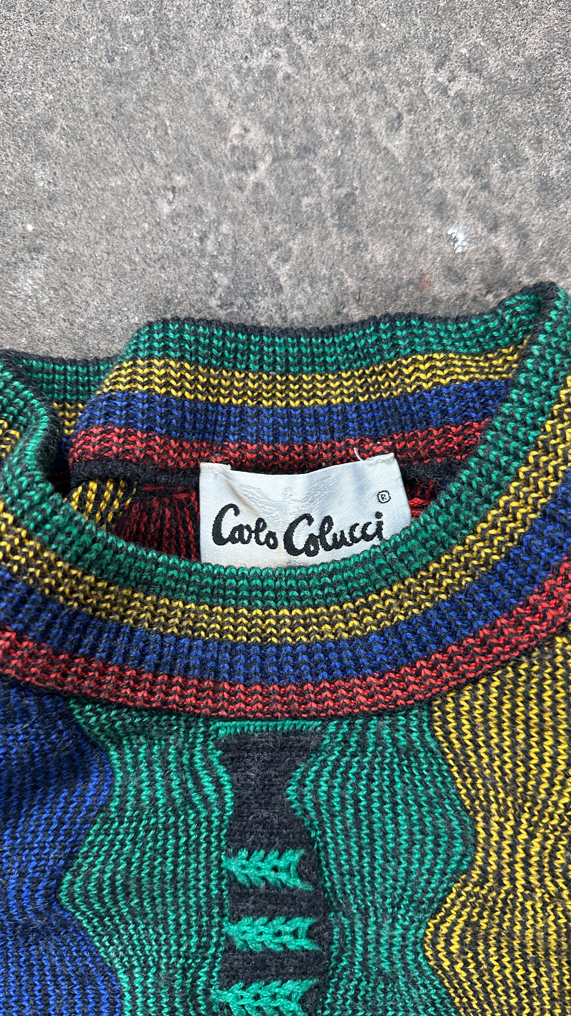 1990s Carlo Colucci boxy Sweater Bunt XL