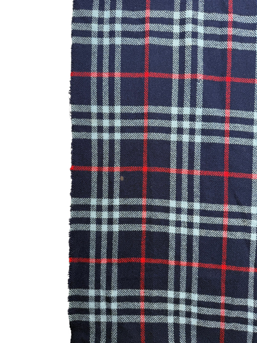 1990s Burberry Kaschmir Schal Dunkelblau Kariert
