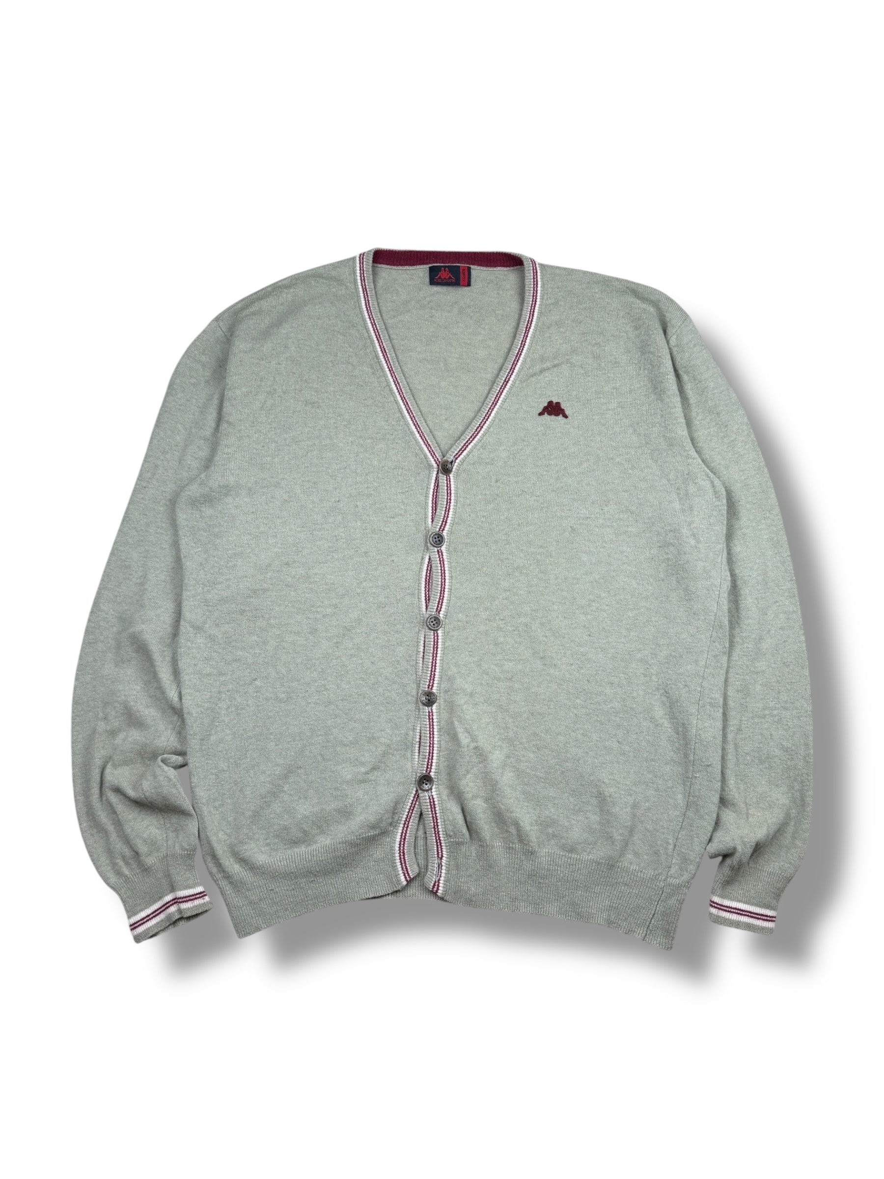 1990s Kappa Cardigan Pistazie | Lammwolle | XL