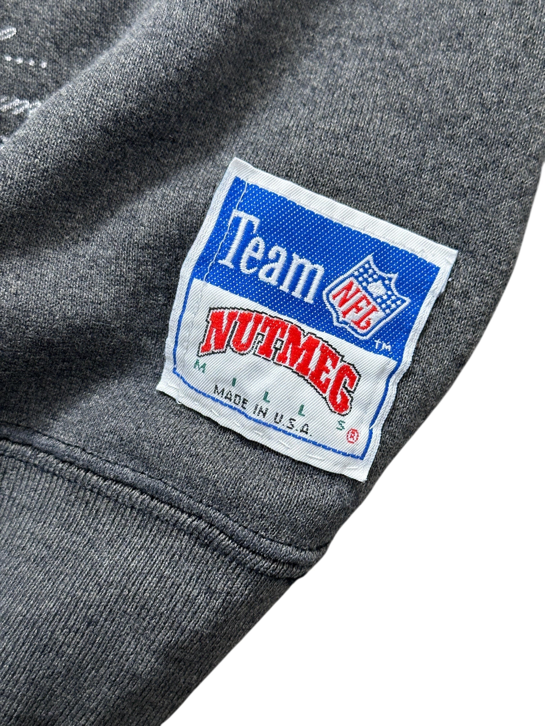 1990s Nutmeg Los Angeles LA Raiders NFL Sweatshirt Made in USA M
