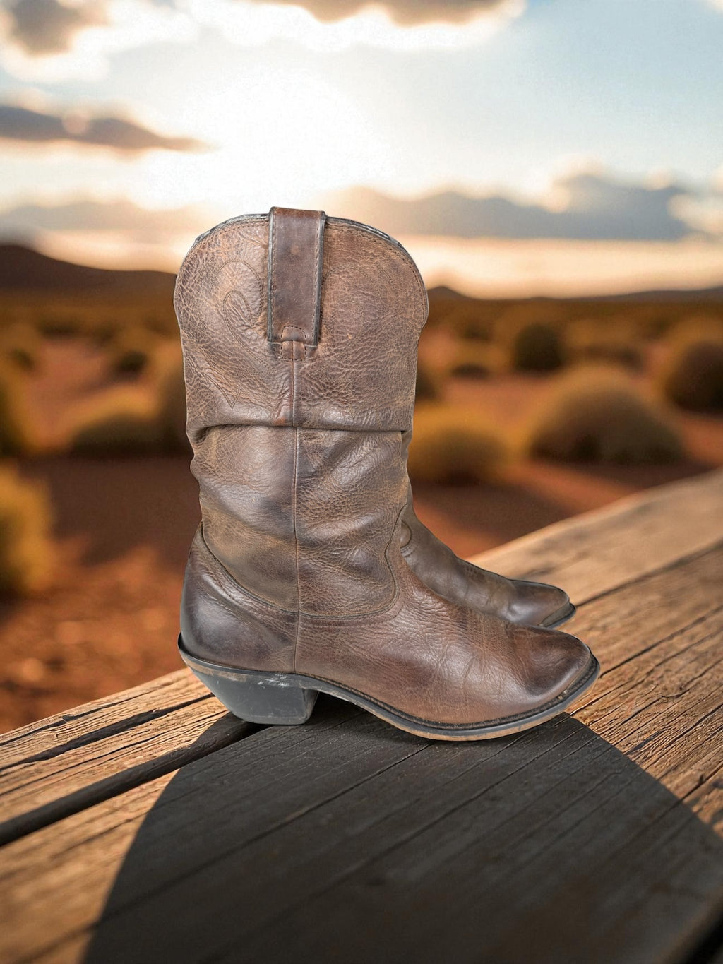 Durango Western Slouch Boots Braun Leder | EU 41.5