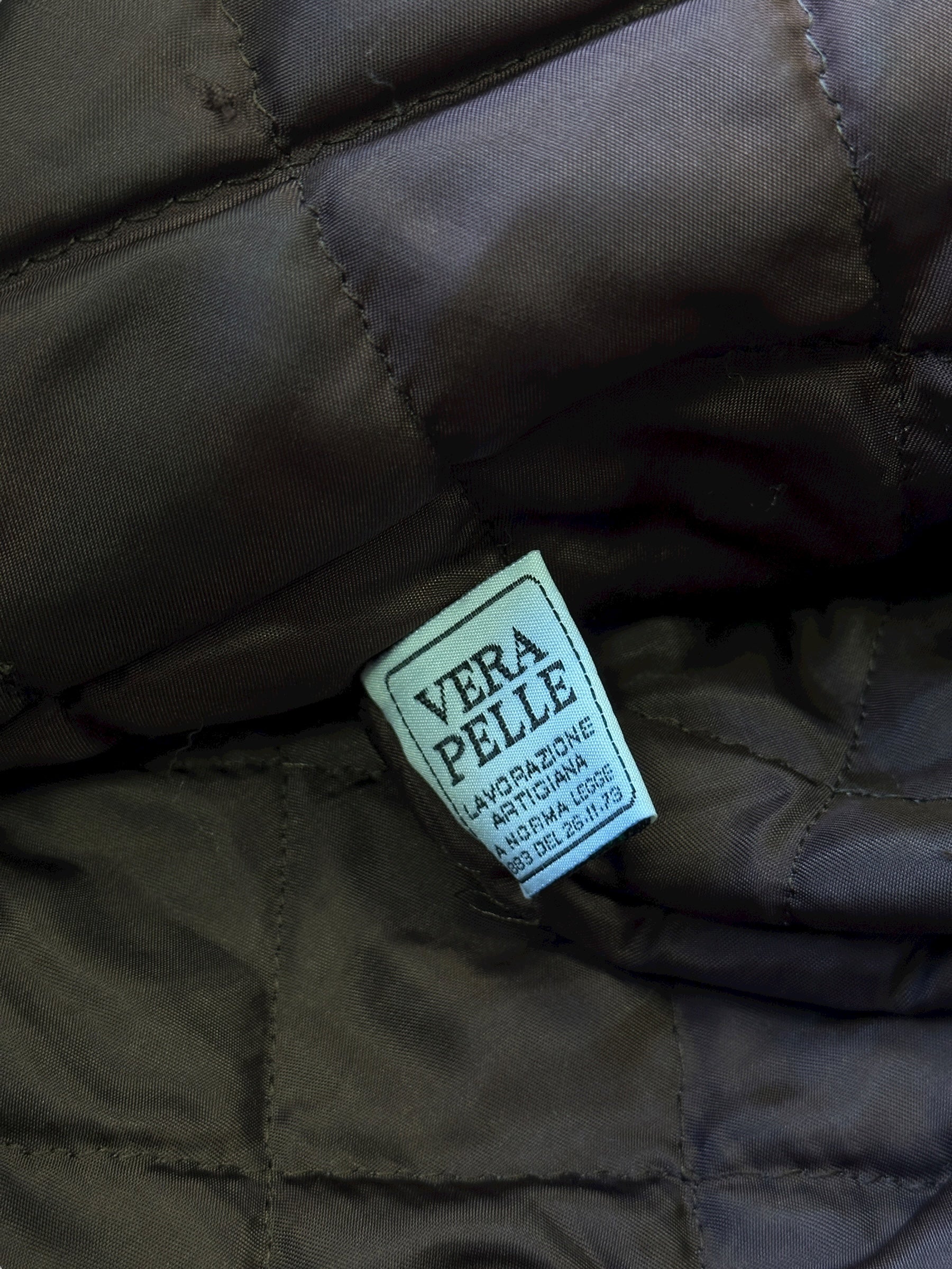 1970s Vera Pelle Retro Lederjacke Dunkelbraun | Made in Italy | Vintage M