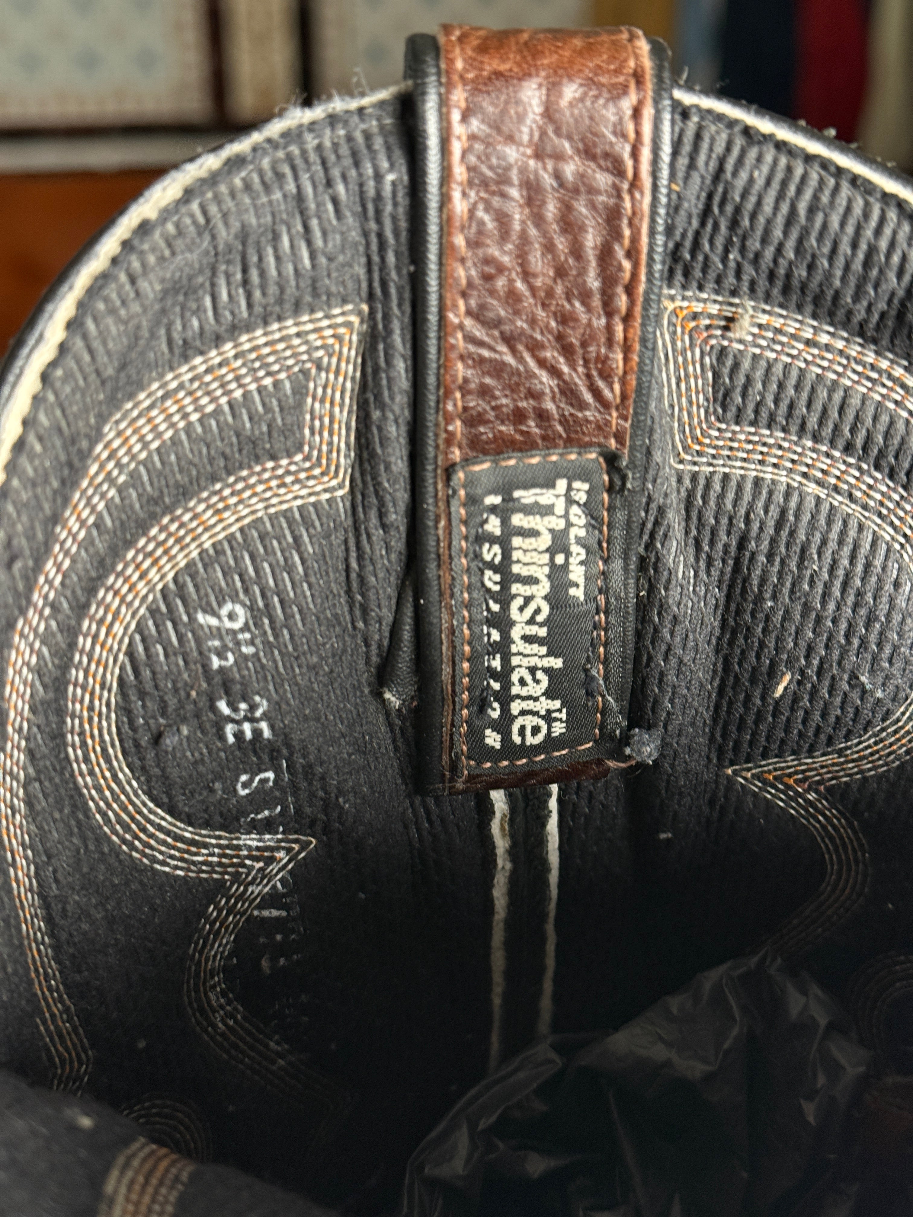 Vintage Boulet Western Boots Thinsulate braun Leder | US 9.5 (EU 43–44)