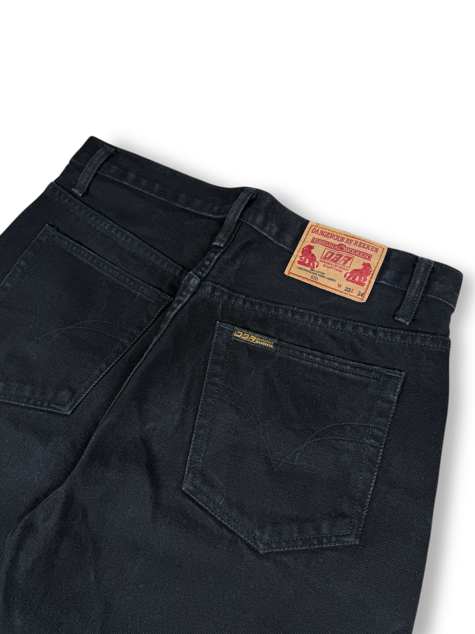 1990s Dangerous by Reeken Denim Schwarz | M