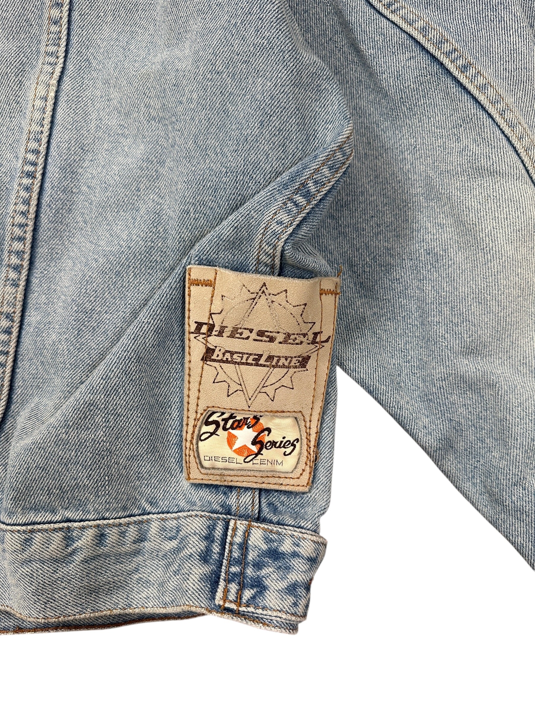 1990s Diesel Jeansjacke Hellblau XL/XXL