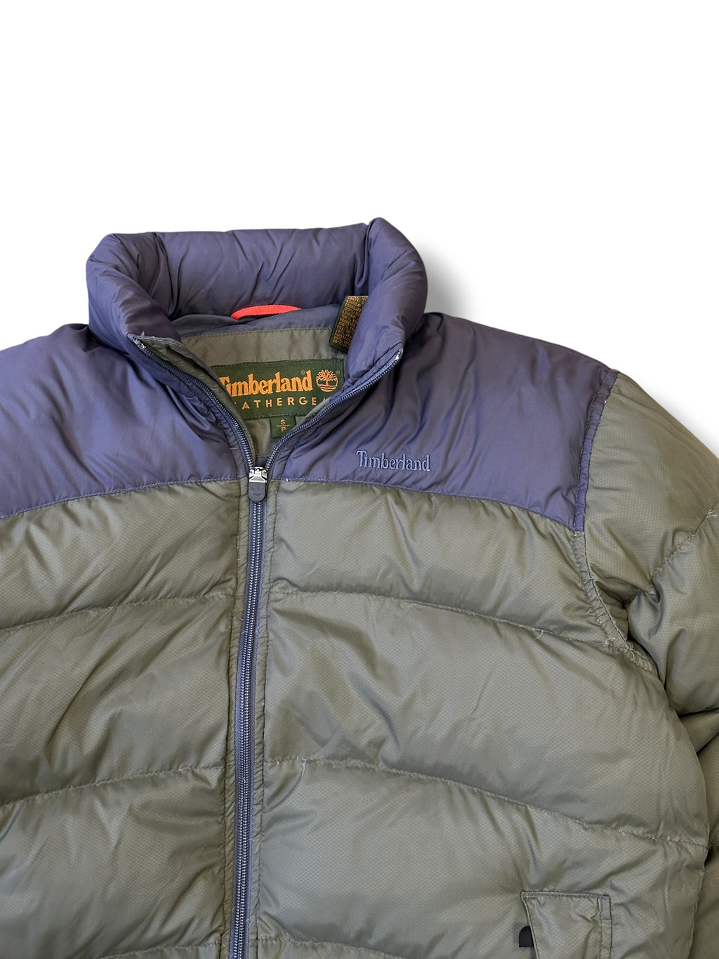 2000s Jack Wolfskin Timberland Daunenjacke Marine/Olive | Vintage M