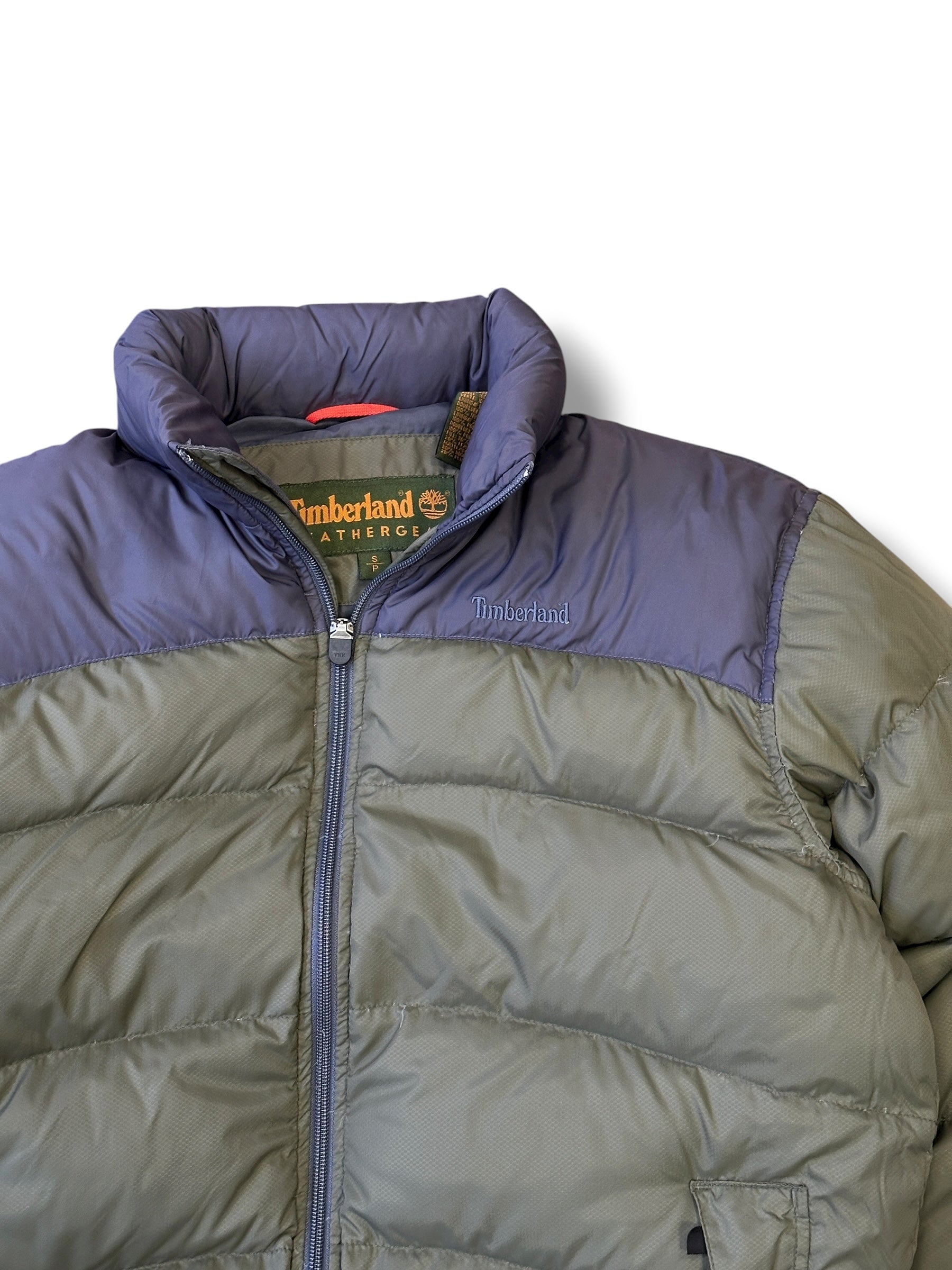 2000s Jack Wolfskin Timberland Daunenjacke Marine/Olive | Vintage M