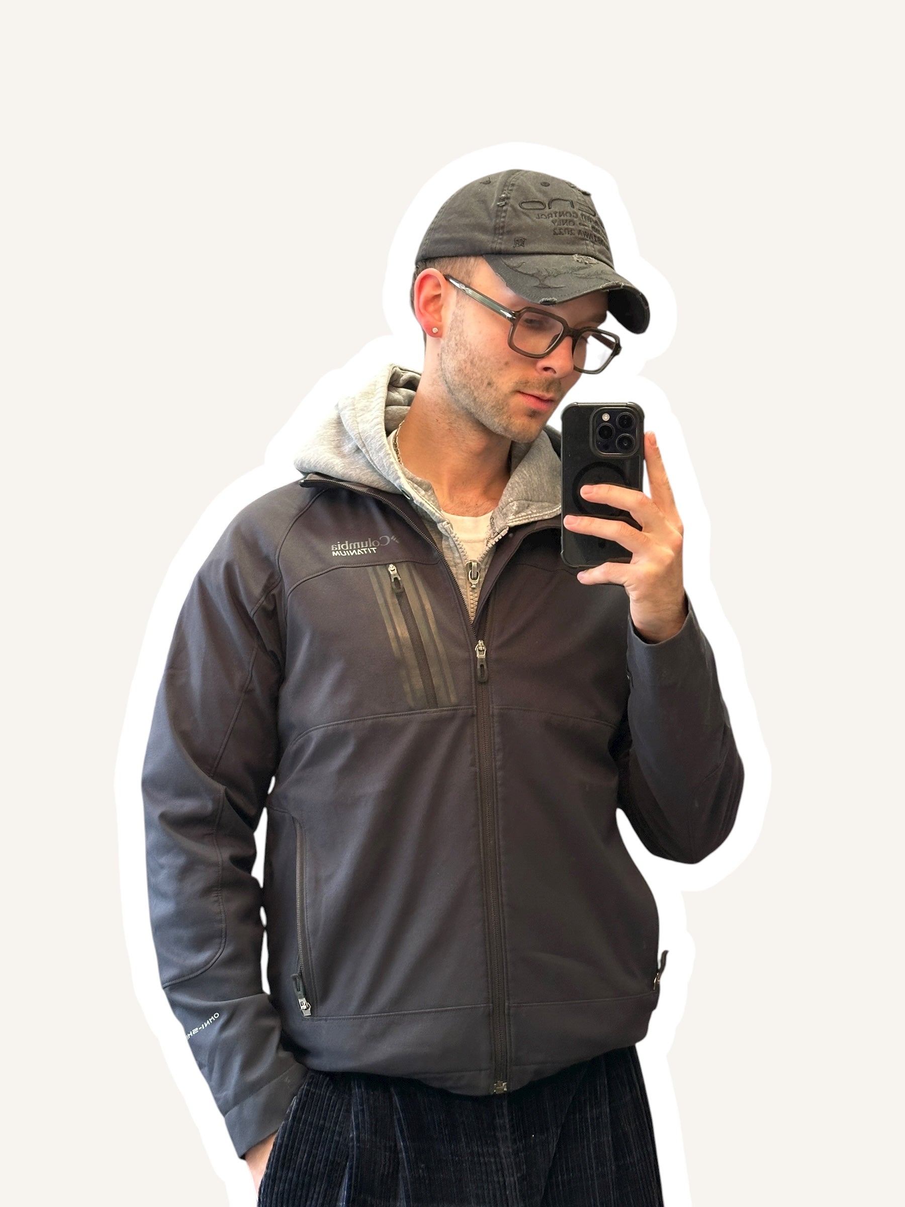 Columbia Titanium Softshell-Jacke Schwarz Omni-Shield | M