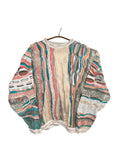 1990s Coogi Australia Strick Sweater Beige Blau L